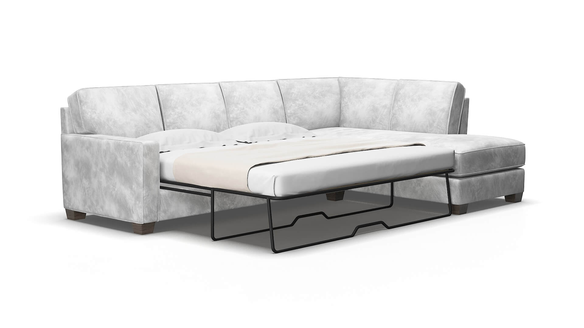 Chicago Loft snowfall Panel sleeper Espresso Legs  2