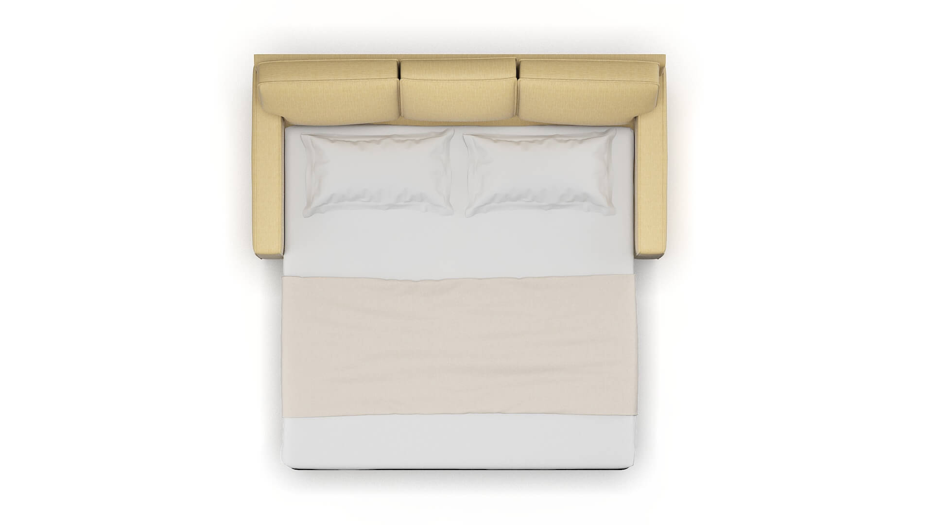 Chicago Malibu Maize Sofa Sleeper Espresso legs 3