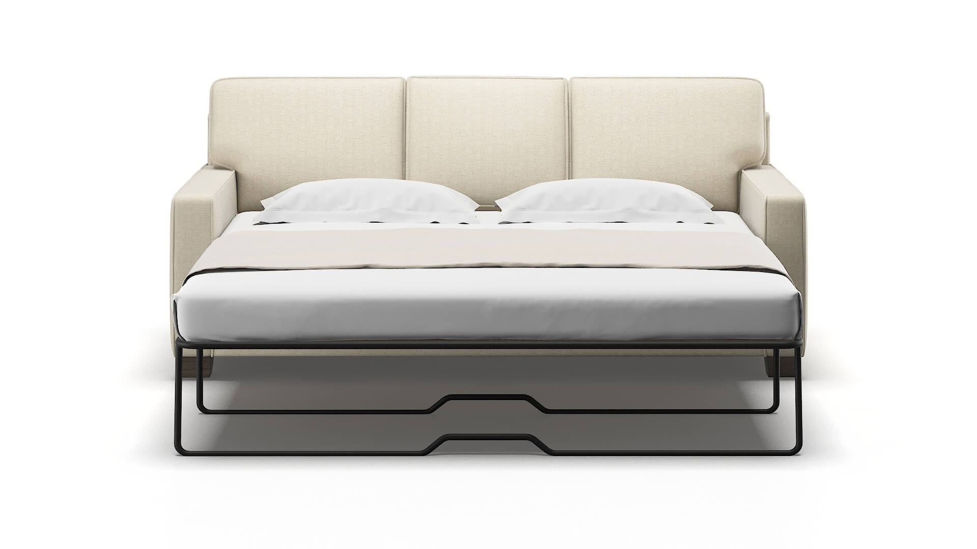 Chicago Malibu Sand Sofa Sleeper Espresso legs 1