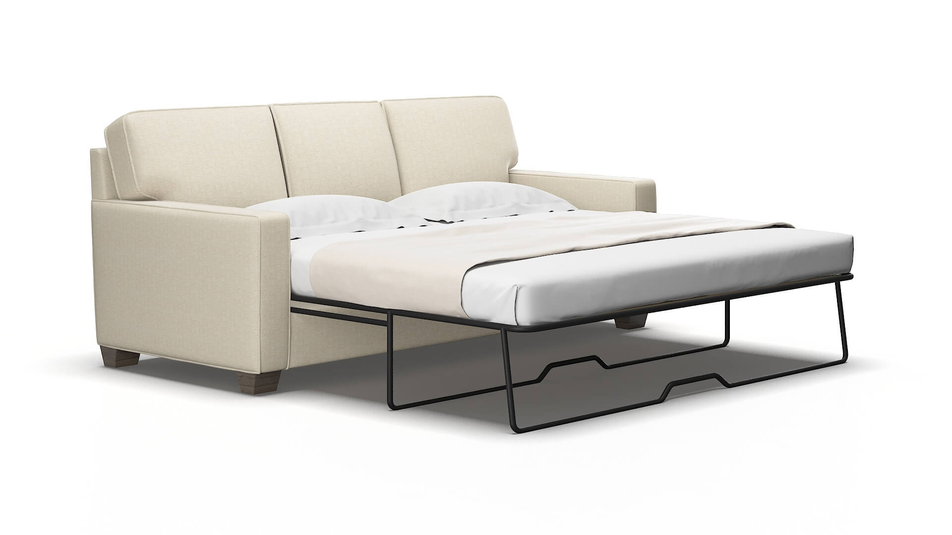 Chicago Malibu sand Sofa sleeper Espresso Legs  2