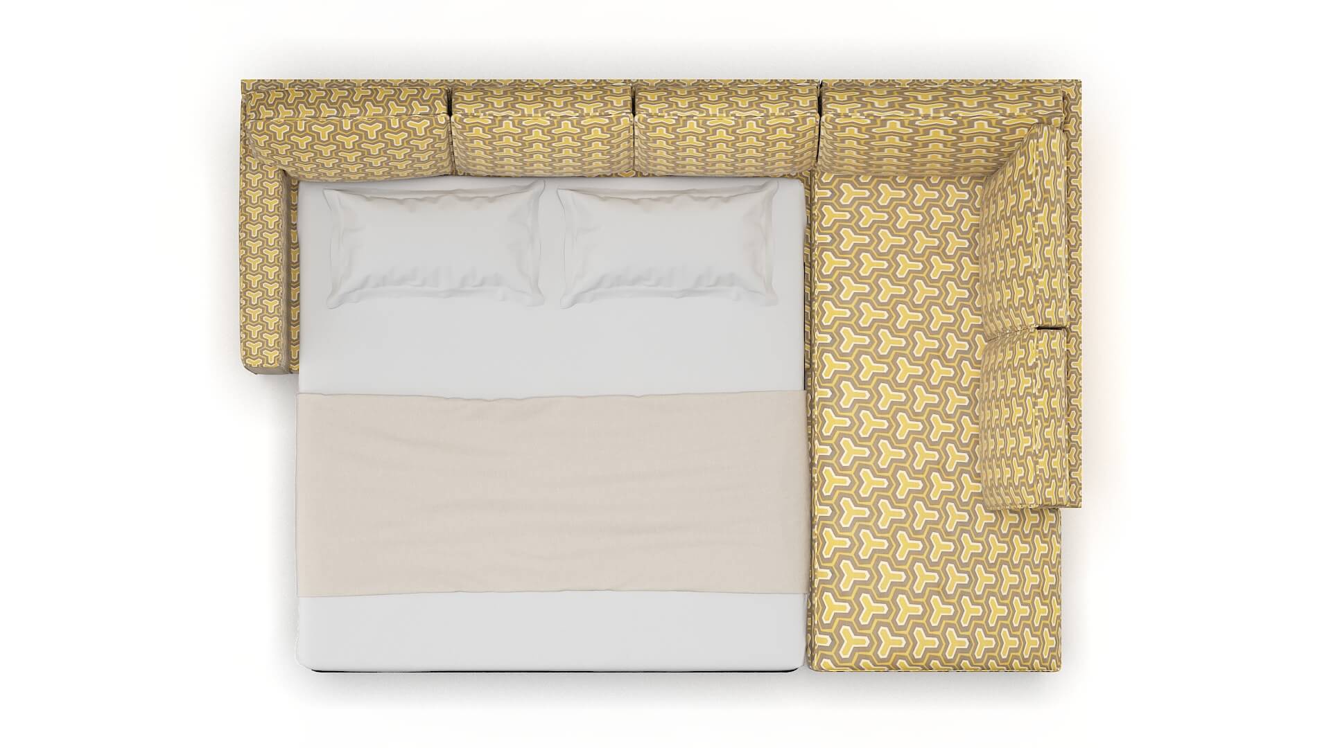 Chicago Merci Dijon Panel Sleeper Espresso legs 3