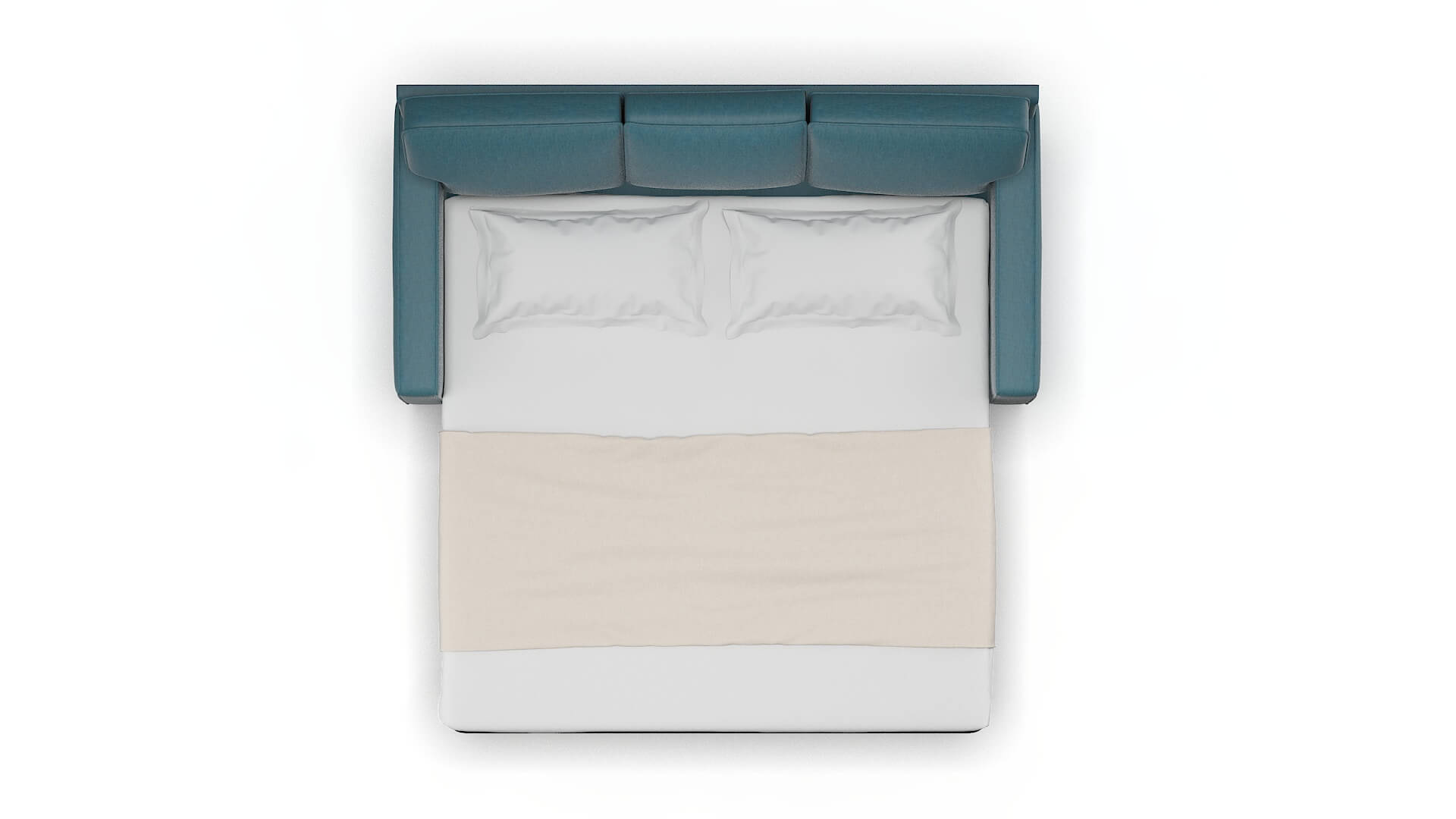 Chicago Merit Peacock Sofa Sleeper Espresso legs 3