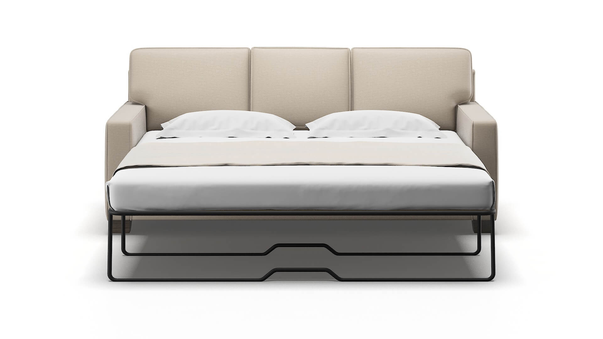 Chicago Naples Almond Sofa Sleeper Espresso legs 1