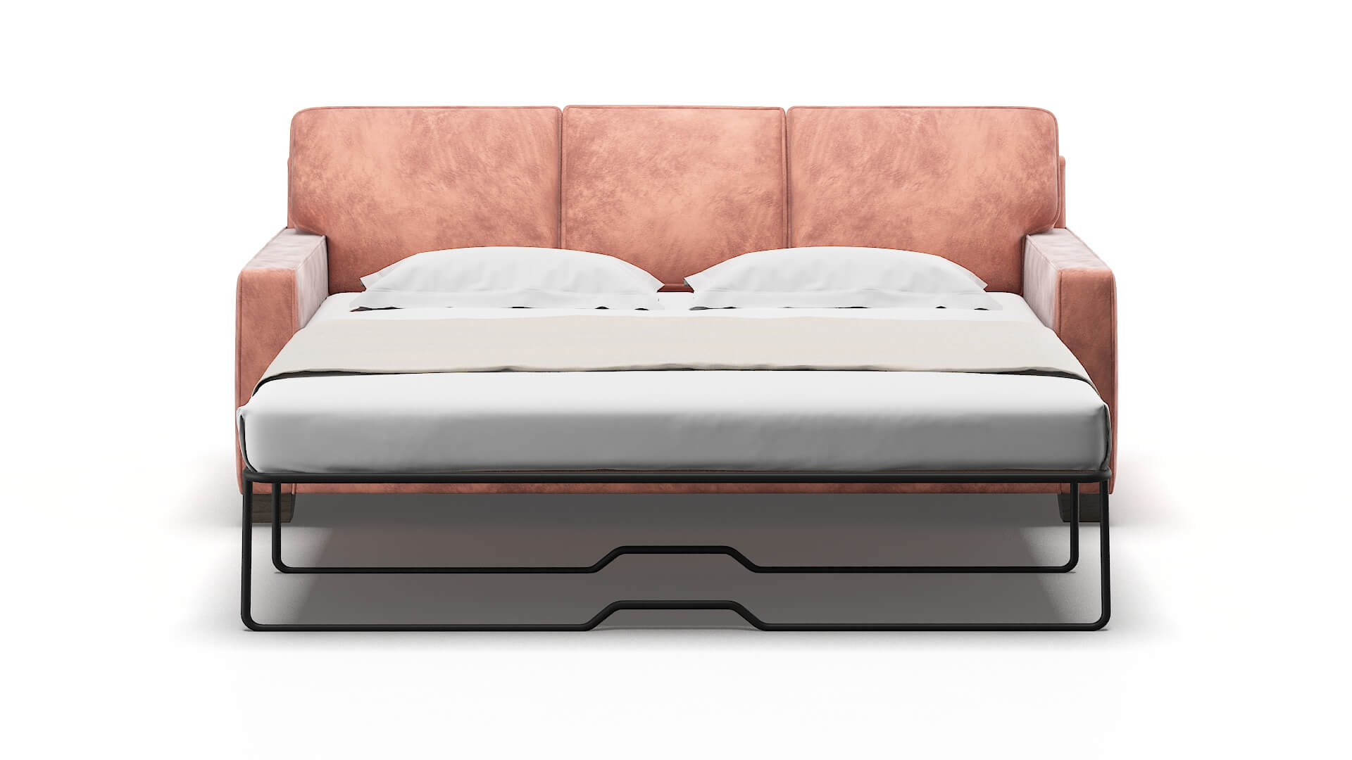 Chicago Naples Blush Sofa Sleeper Espresso legs 1
