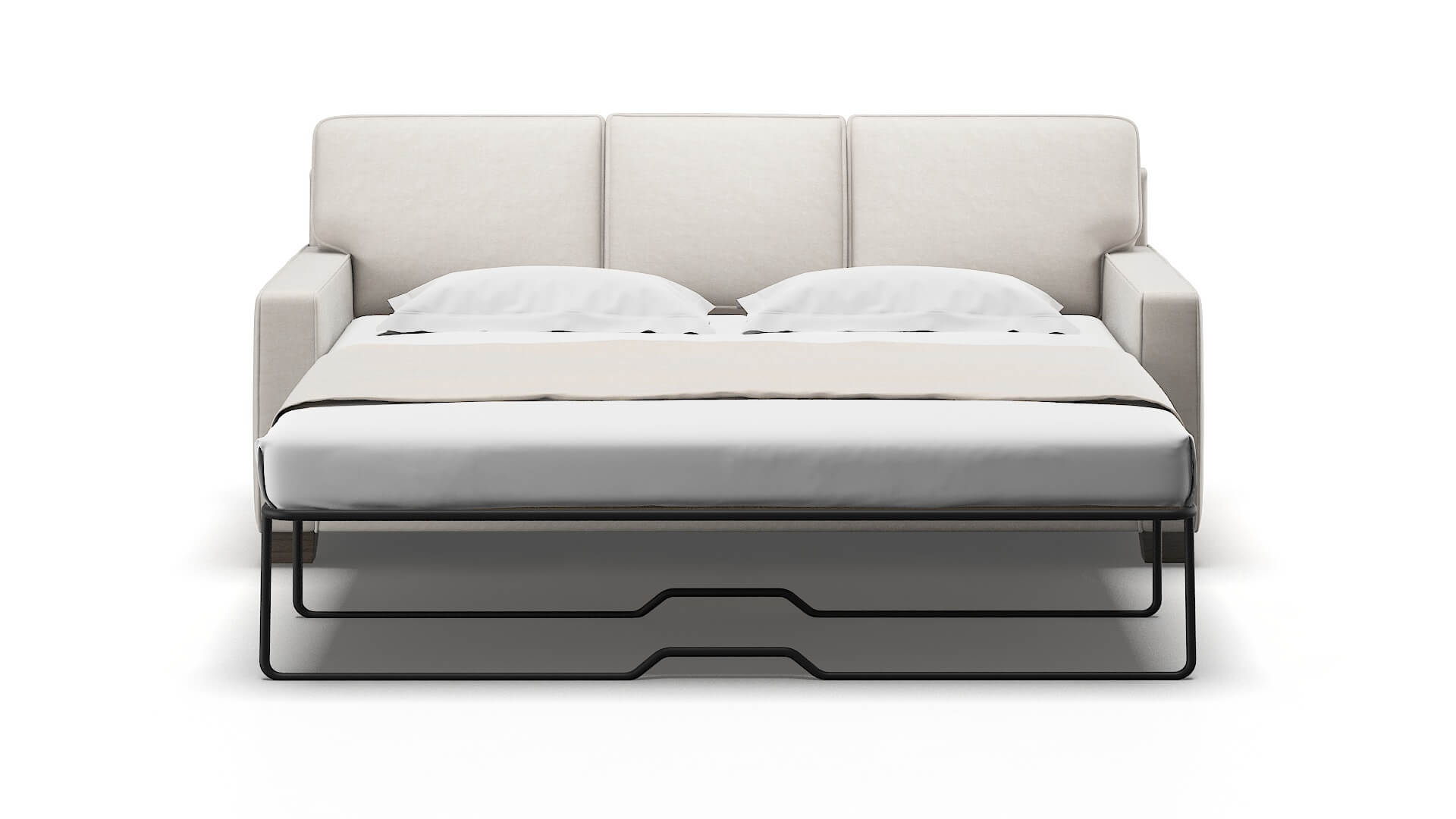 Chicago Noble Grey Sofa Sleeper Espresso legs 1