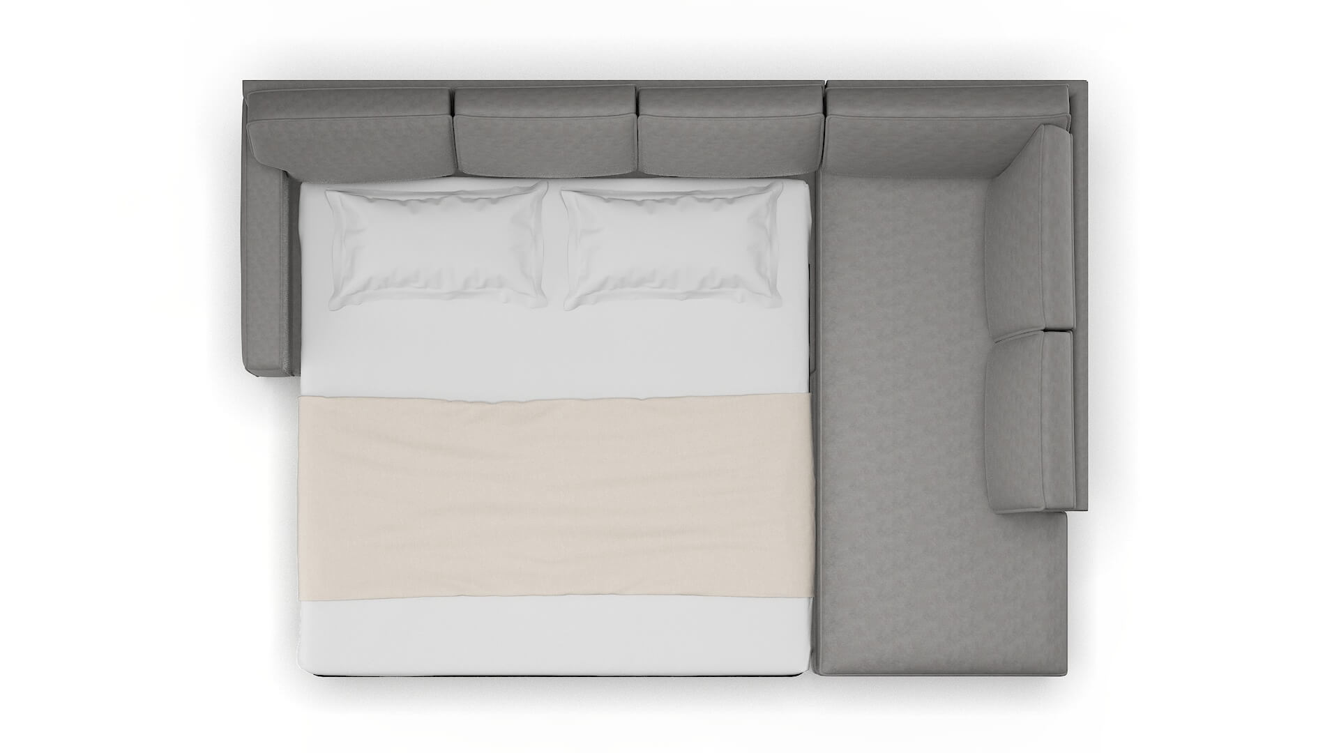 Chicago Noble Smoke Panel Sleeper Espresso legs 3