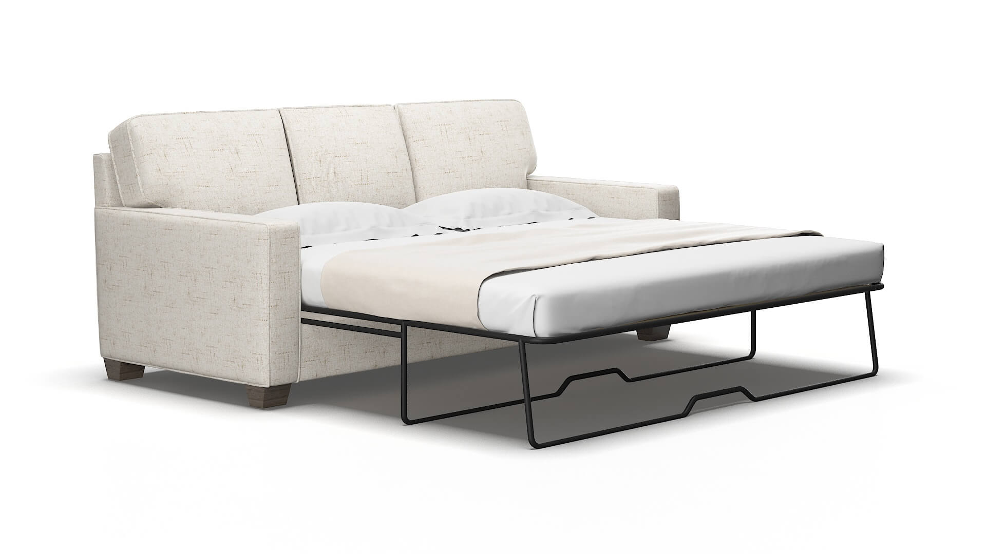 Chicago Oceanside natural Sofa sleeper Espresso Legs  2
