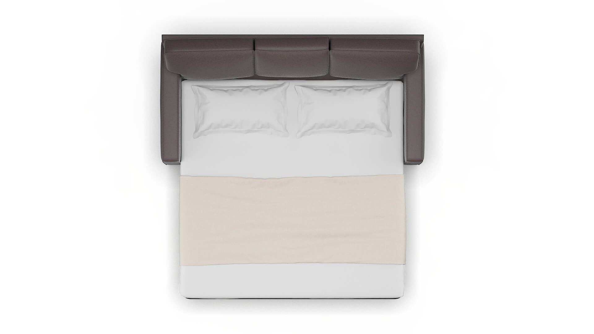 Chicago Oscar Chocolate Sofa Sleeper Espresso legs 3