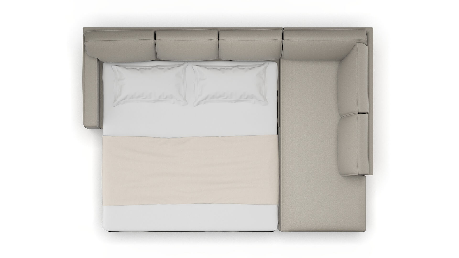 Chicago Oscar Silver Panel Sleeper Espresso legs 3