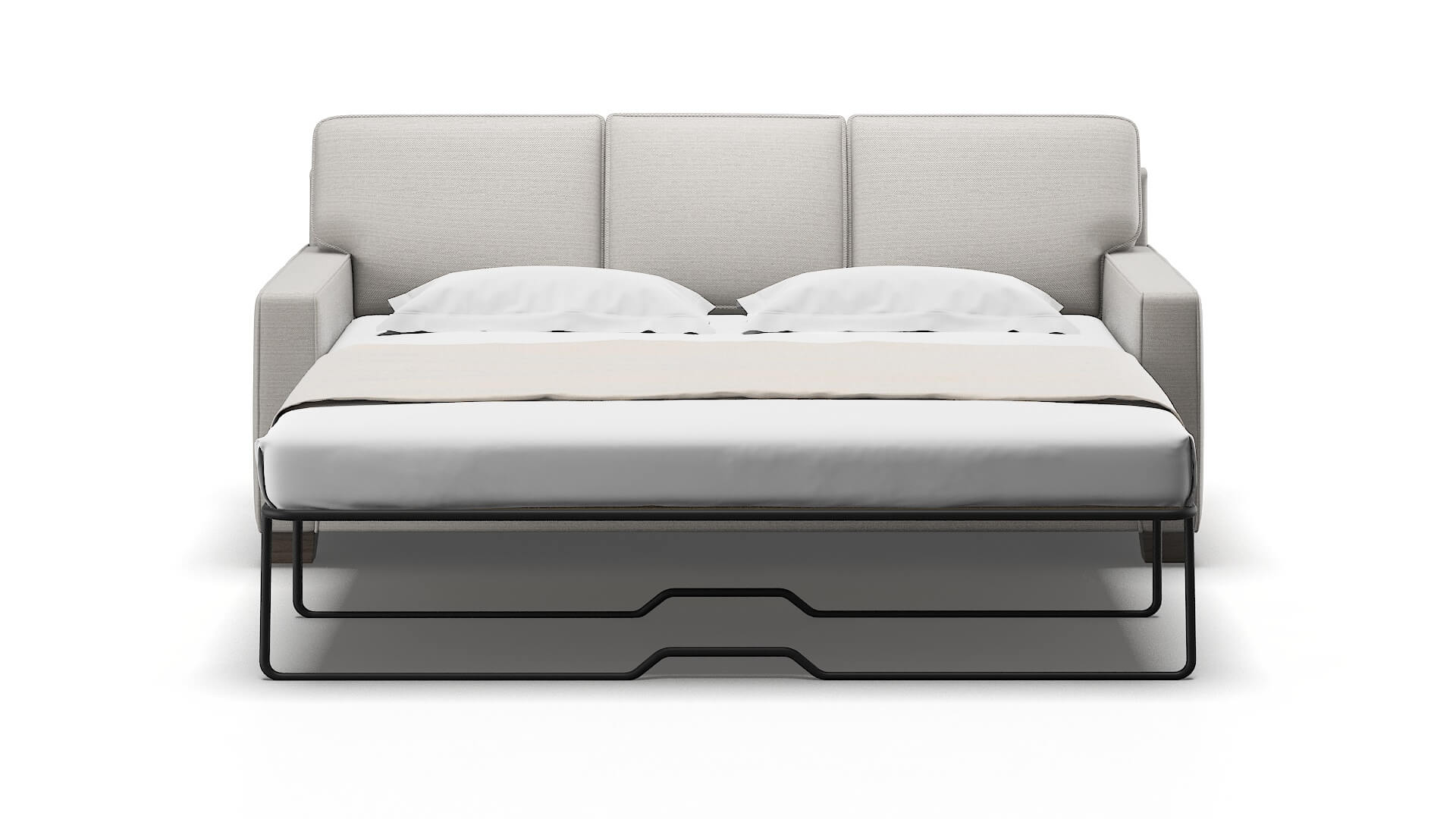 Chicago Phoenix Silver Sofa Sleeper Espresso legs 1