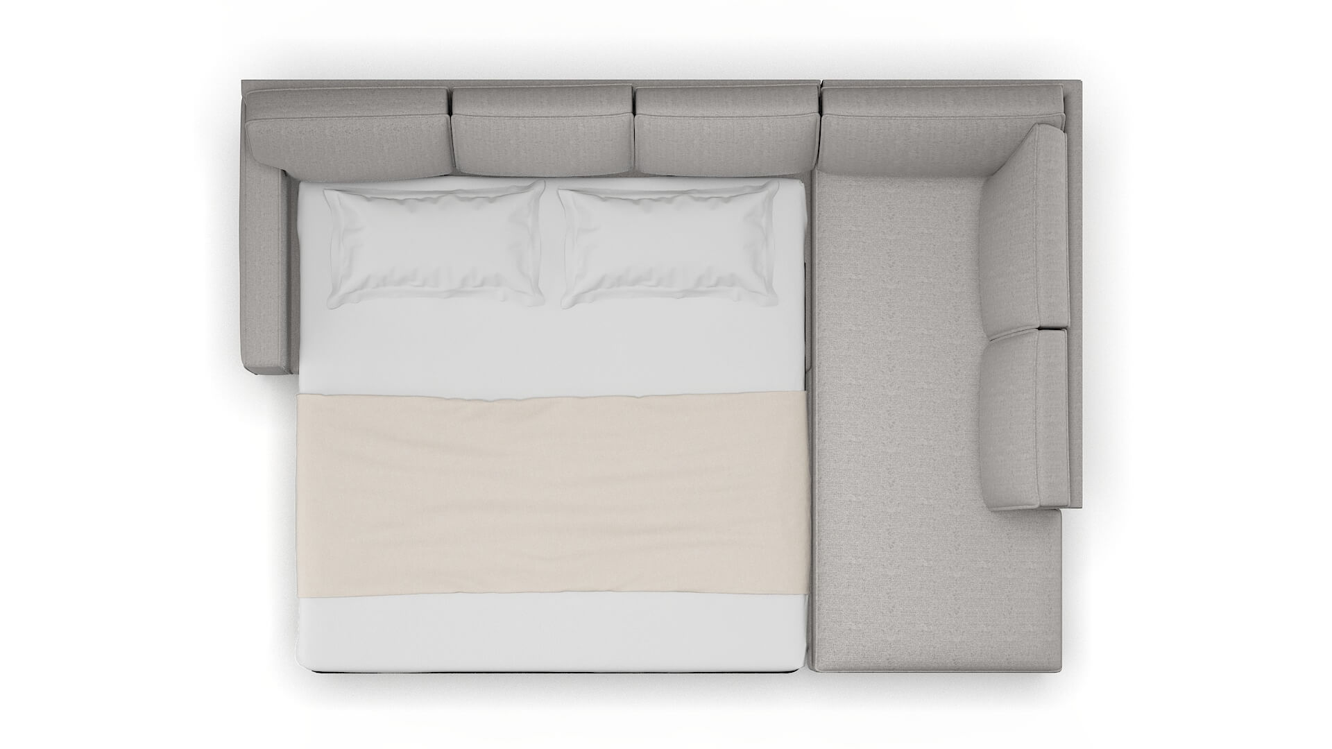 Chicago Prime Ash Panel Sleeper Espresso legs 3