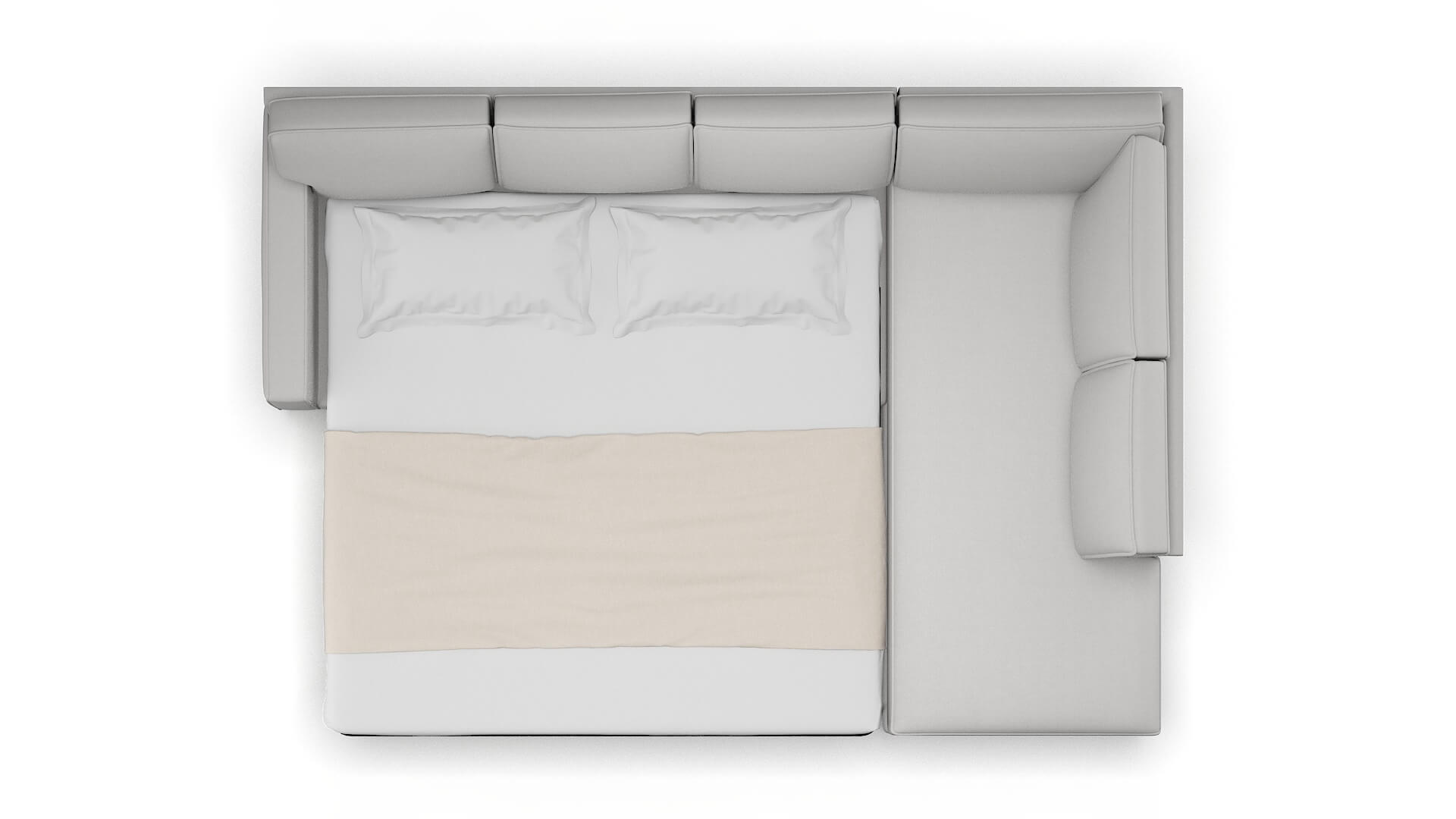 Chicago Prisma Steam Panel Sleeper Espresso legs 3