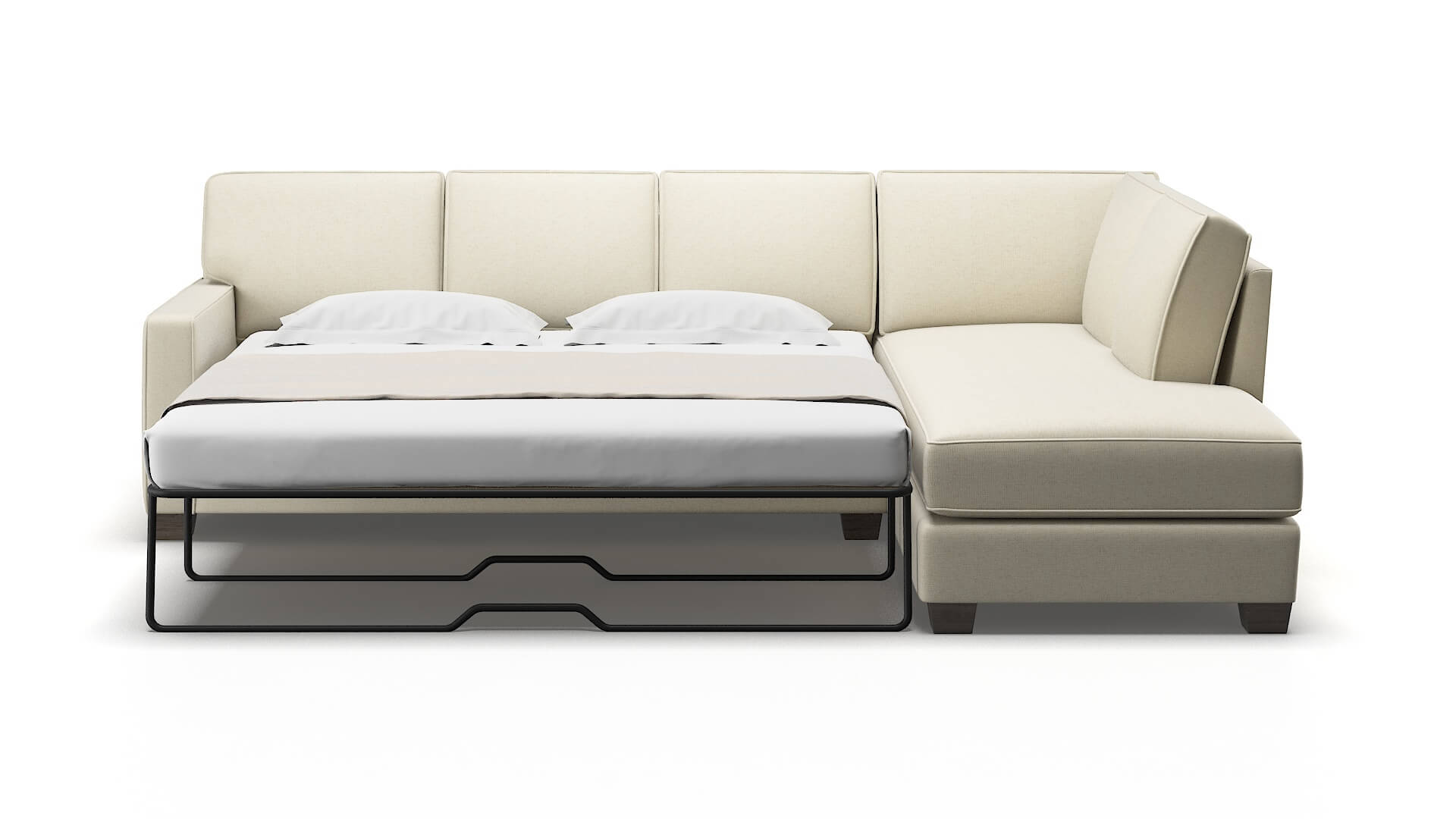 Chicago Redondo Oyster Panel Sleeper Espresso legs 1