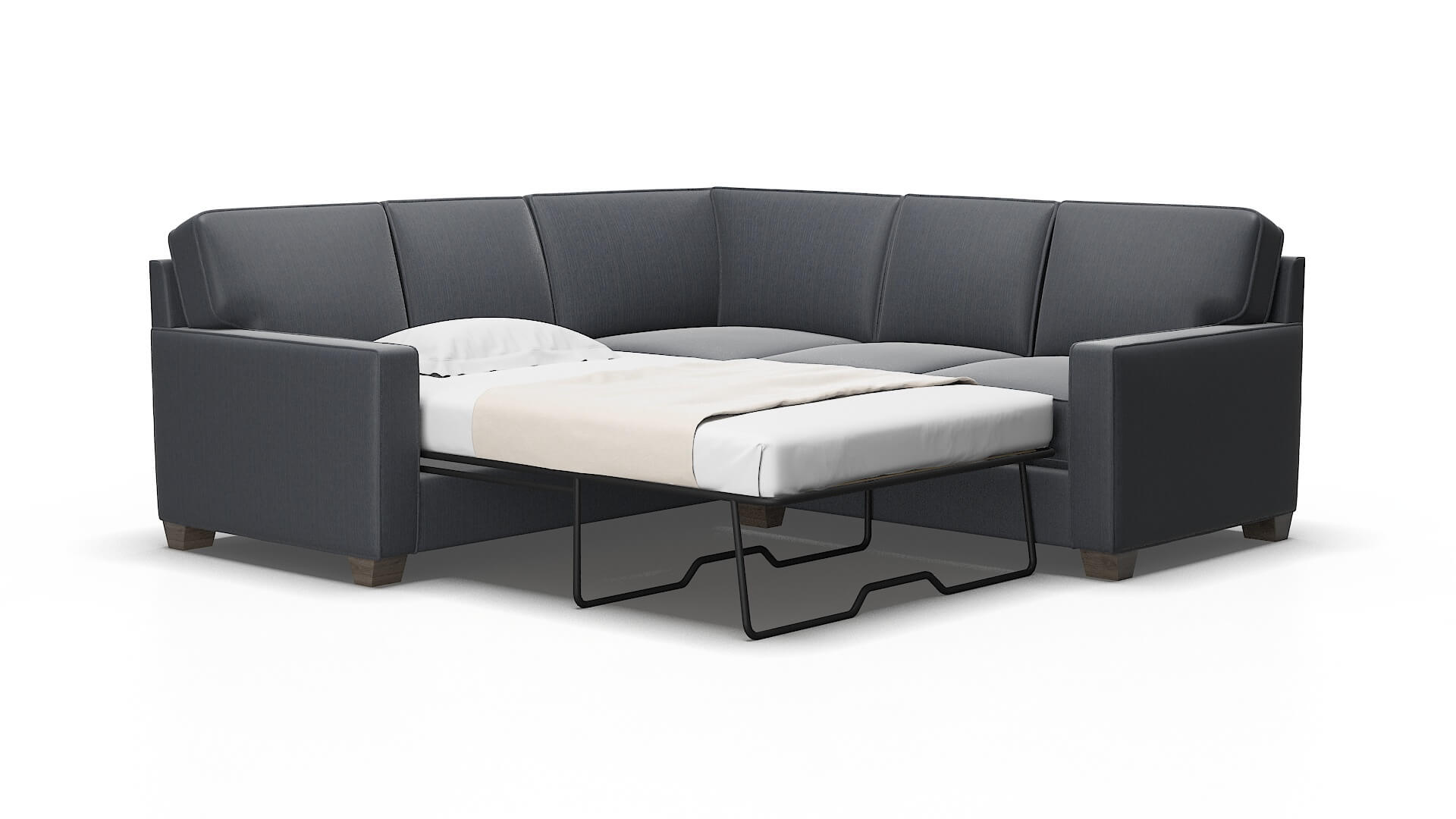 Chicago Rocket Eclipse Sectional Sleeper Espresso legs 2