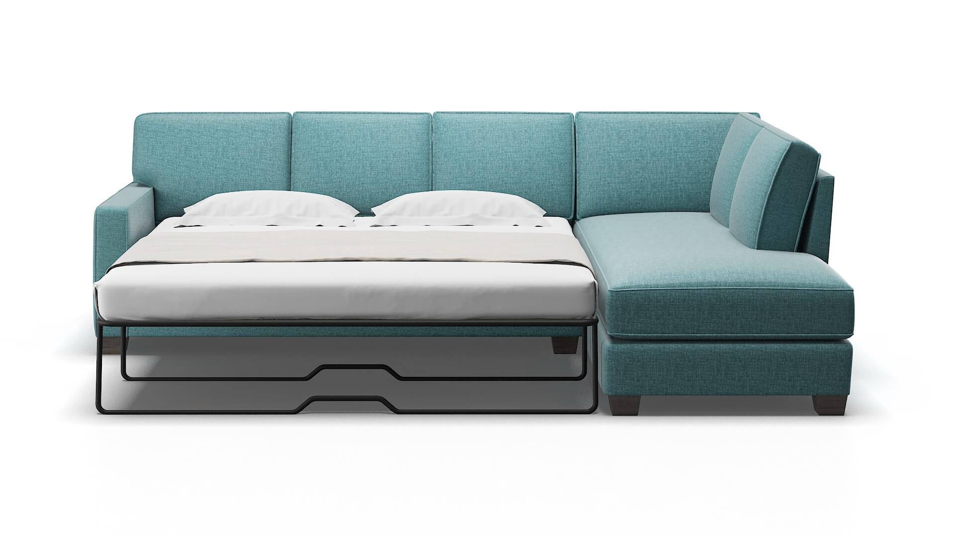 Chicago Rocket Peacock Panel Sleeper Espresso legs 1