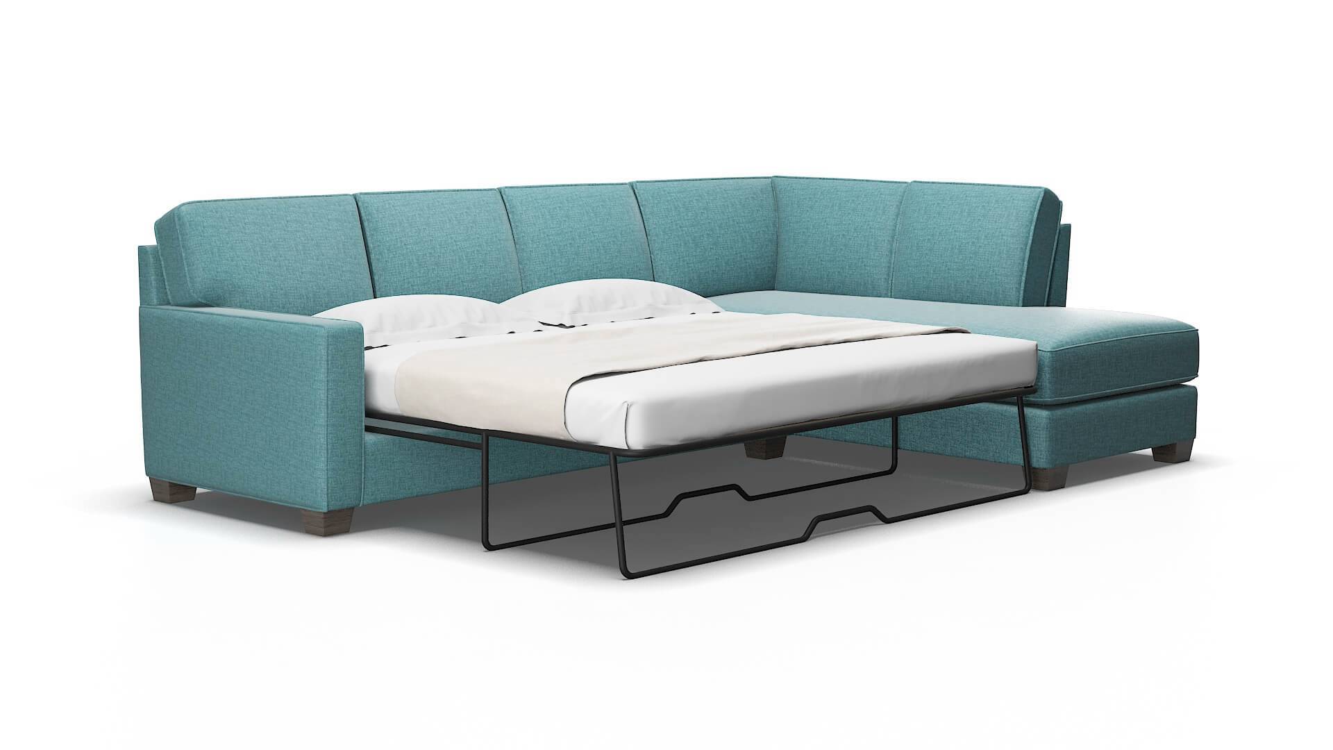 Chicago Rocket peacock Panel sleeper Espresso Legs  2