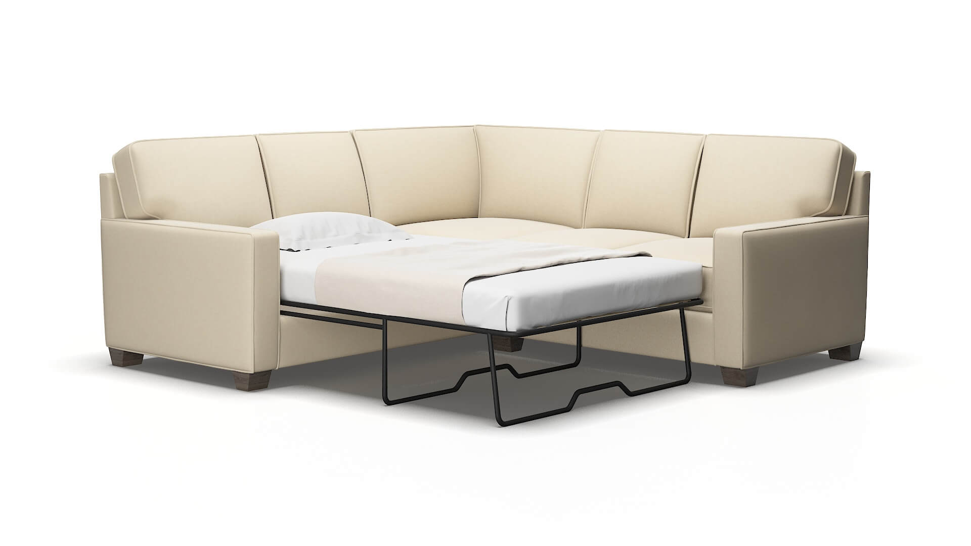 Chicago Rocket sand Sectional sleeper Espresso Legs  2