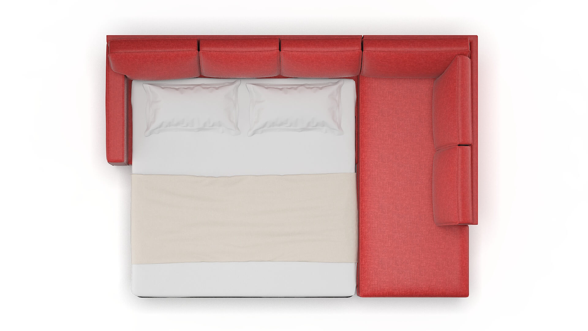 Chicago Royale Berry Panel Sleeper Espresso legs 3