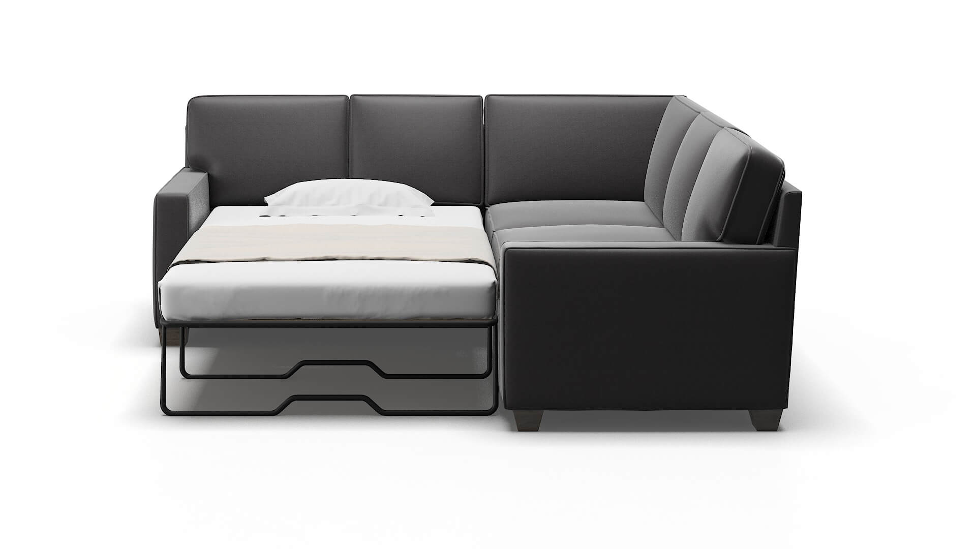 Chicago Royale Eclipse Sectional Sleeper Espresso legs 1