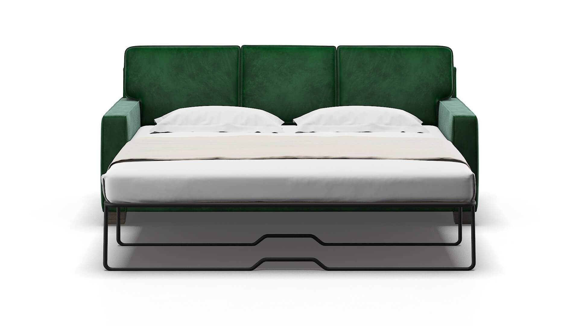 Chicago Royale Evergreen Sofa Sleeper Espresso legs 1