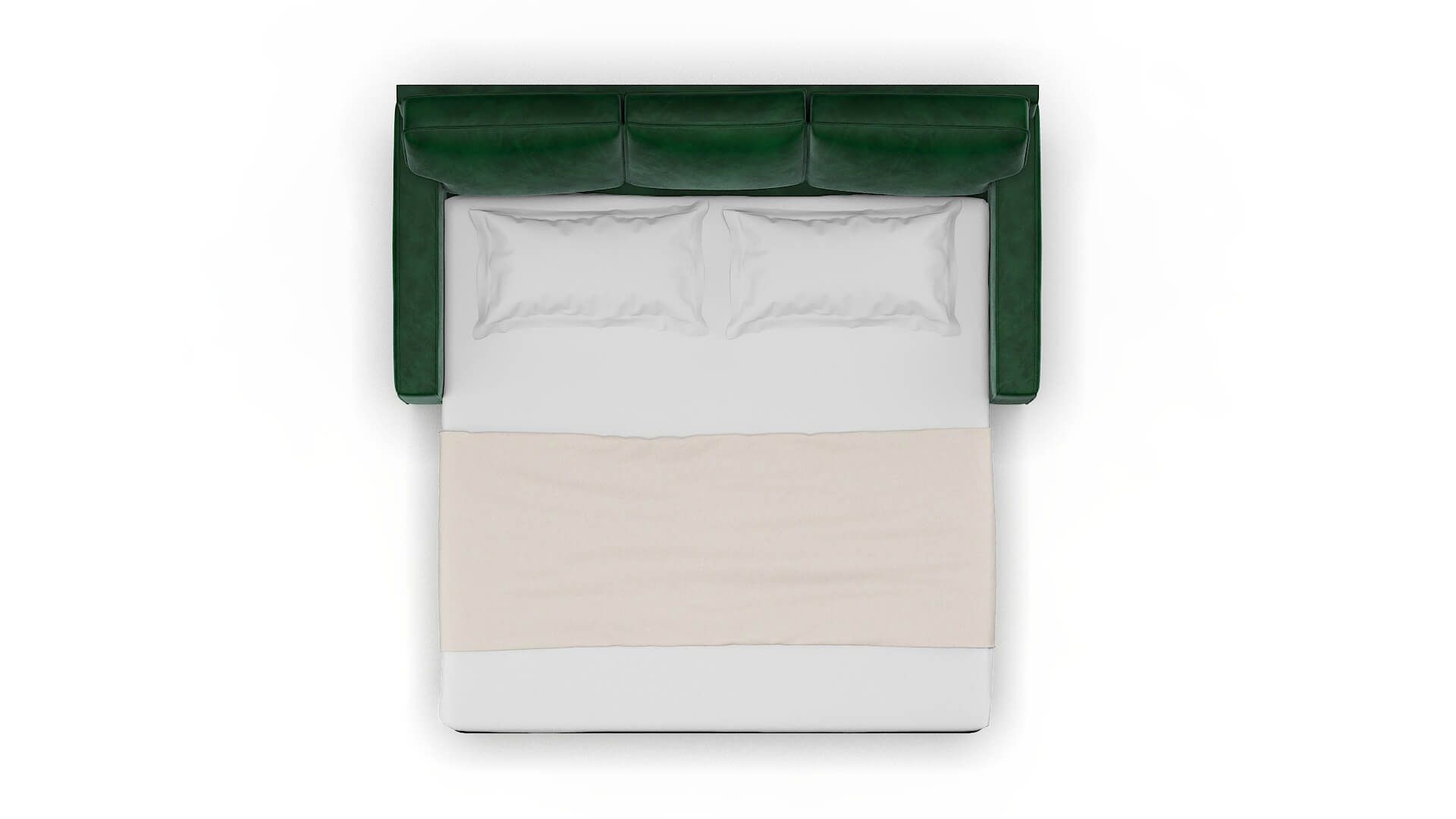 Chicago Royale Evergreen Sofa Sleeper Espresso legs 3