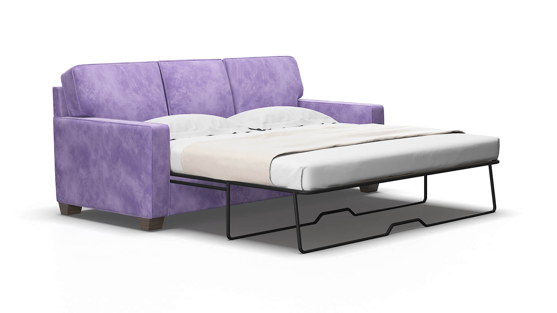 Chicago Royale Lavender Sofa Sleeper Espresso legs 2