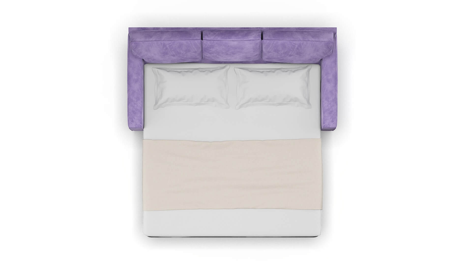 Chicago Royale Lavender Sofa Sleeper Espresso legs 3