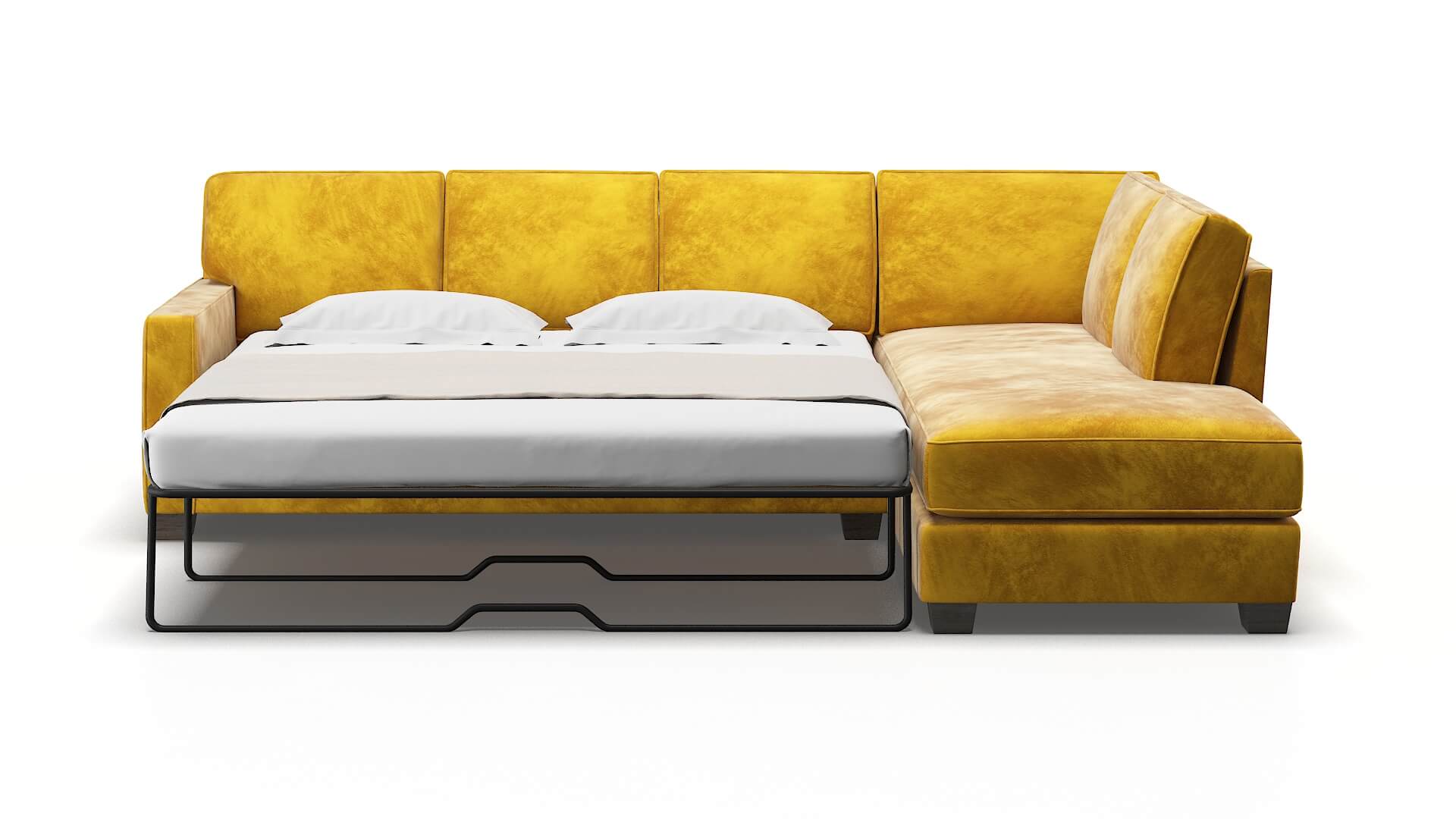Chicago Royale Marigold Panel Sleeper Espresso legs 1