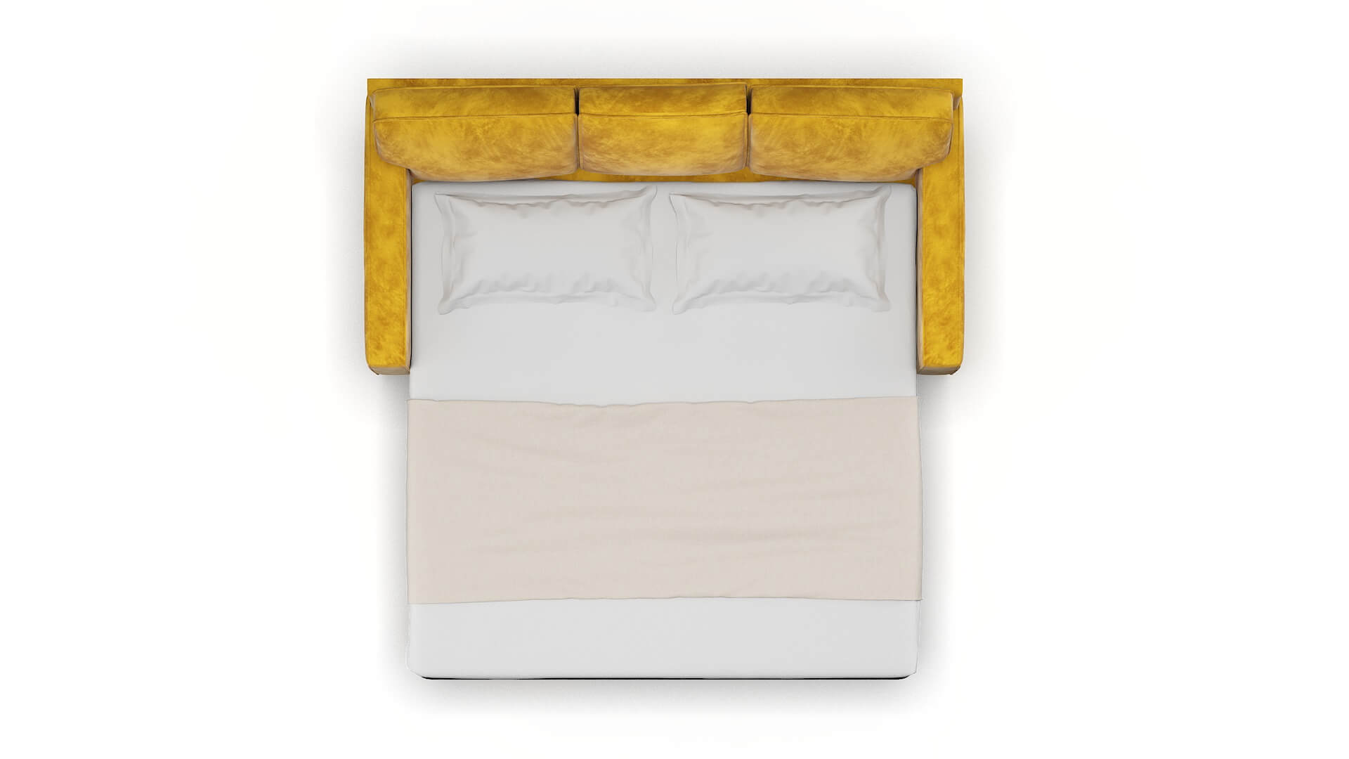 Chicago Royale Marigold Sofa Sleeper Espresso legs 3