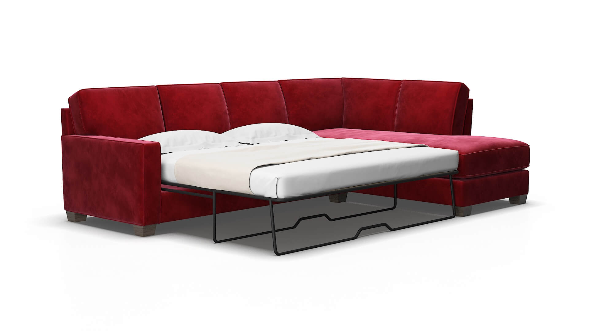 Chicago Royale Ruby Panel Sleeper Espresso legs 2
