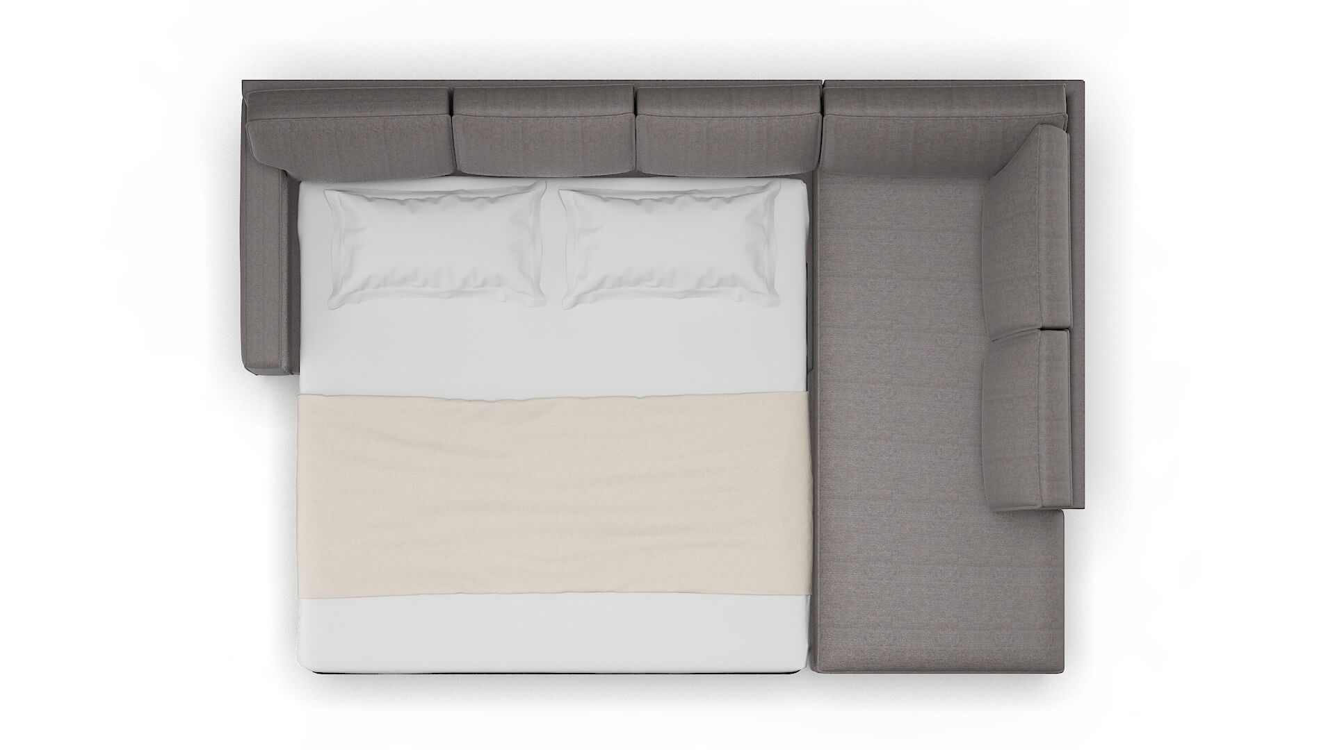 Chicago Sasha Granite Panel Sleeper Espresso legs 3