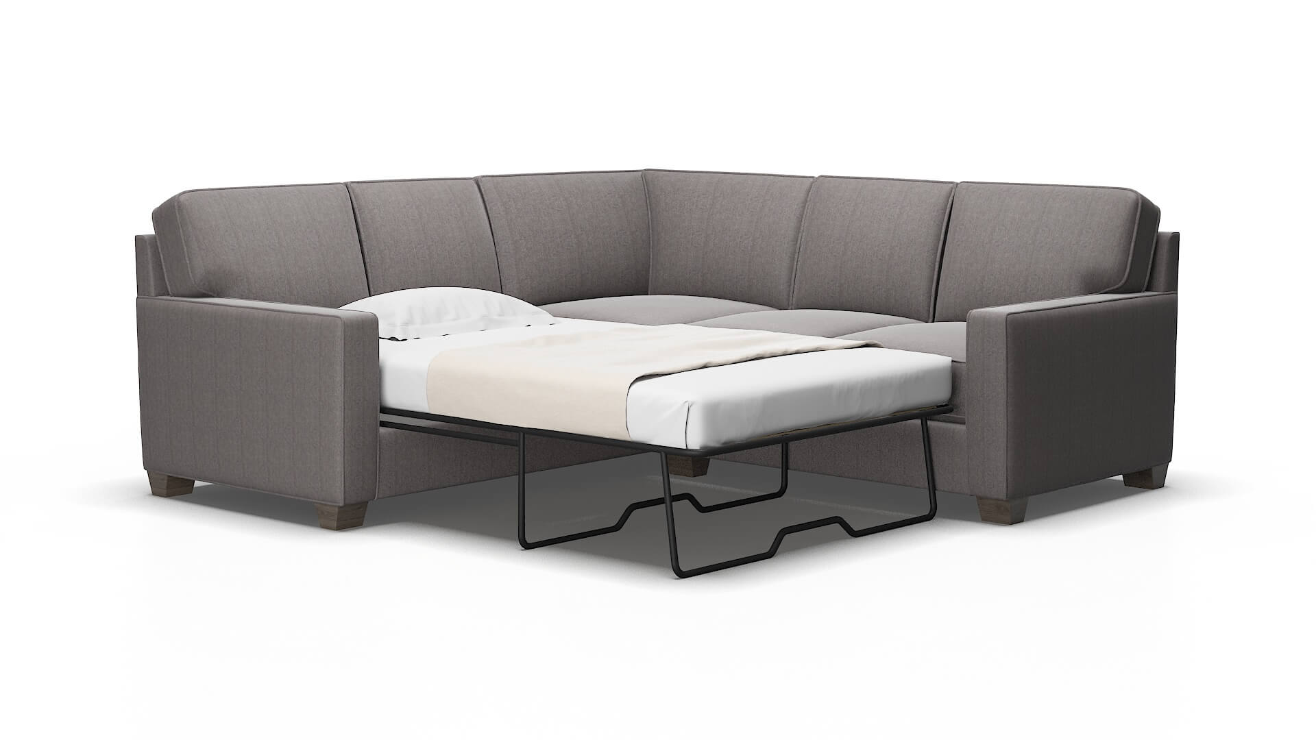 Chicago Sasha granite Sectional sleeper Espresso Legs  2