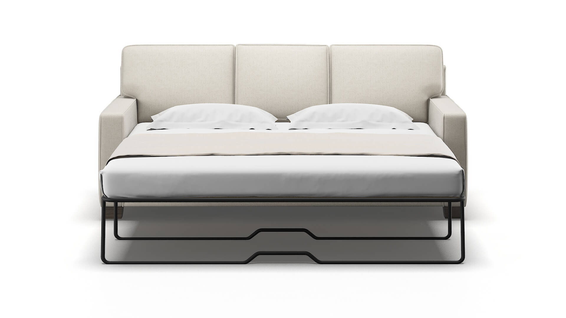 Chicago Sasha Linen Sofa Sleeper Espresso legs 1