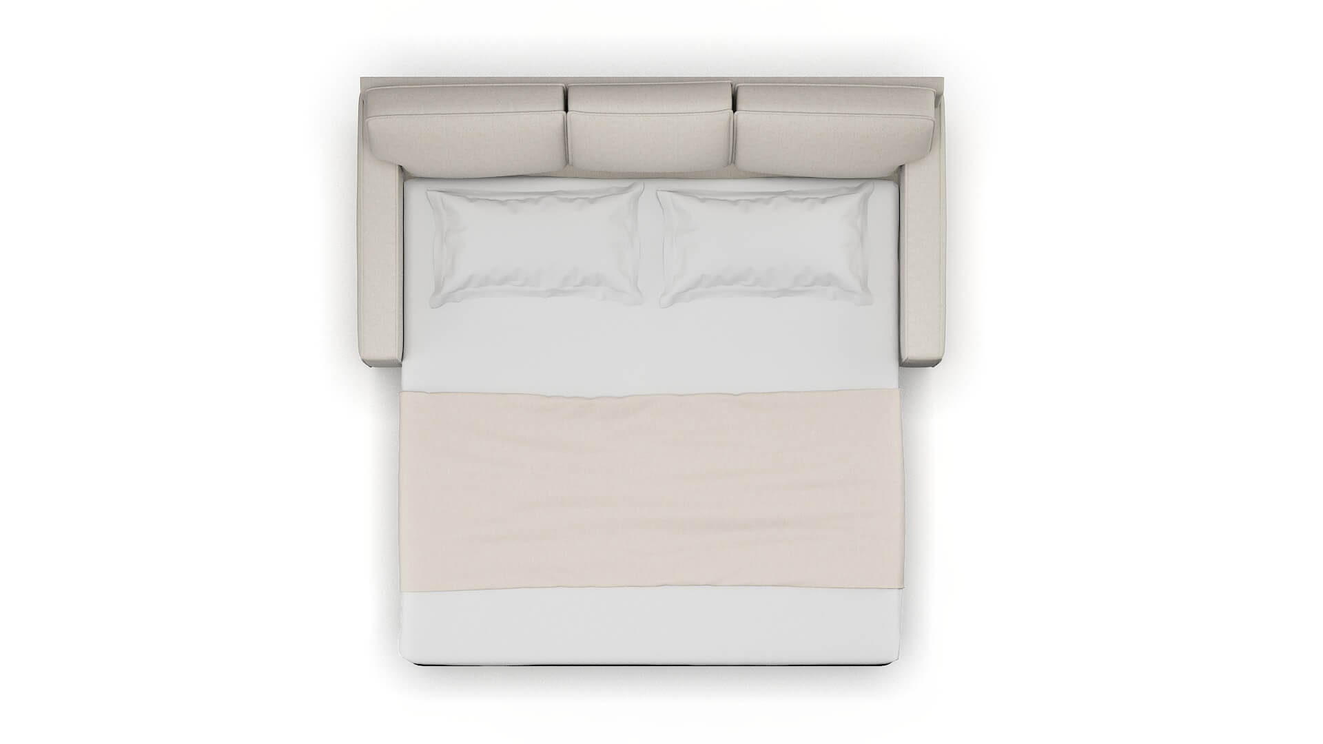 Chicago Sasha Linen Sofa Sleeper Espresso legs 3