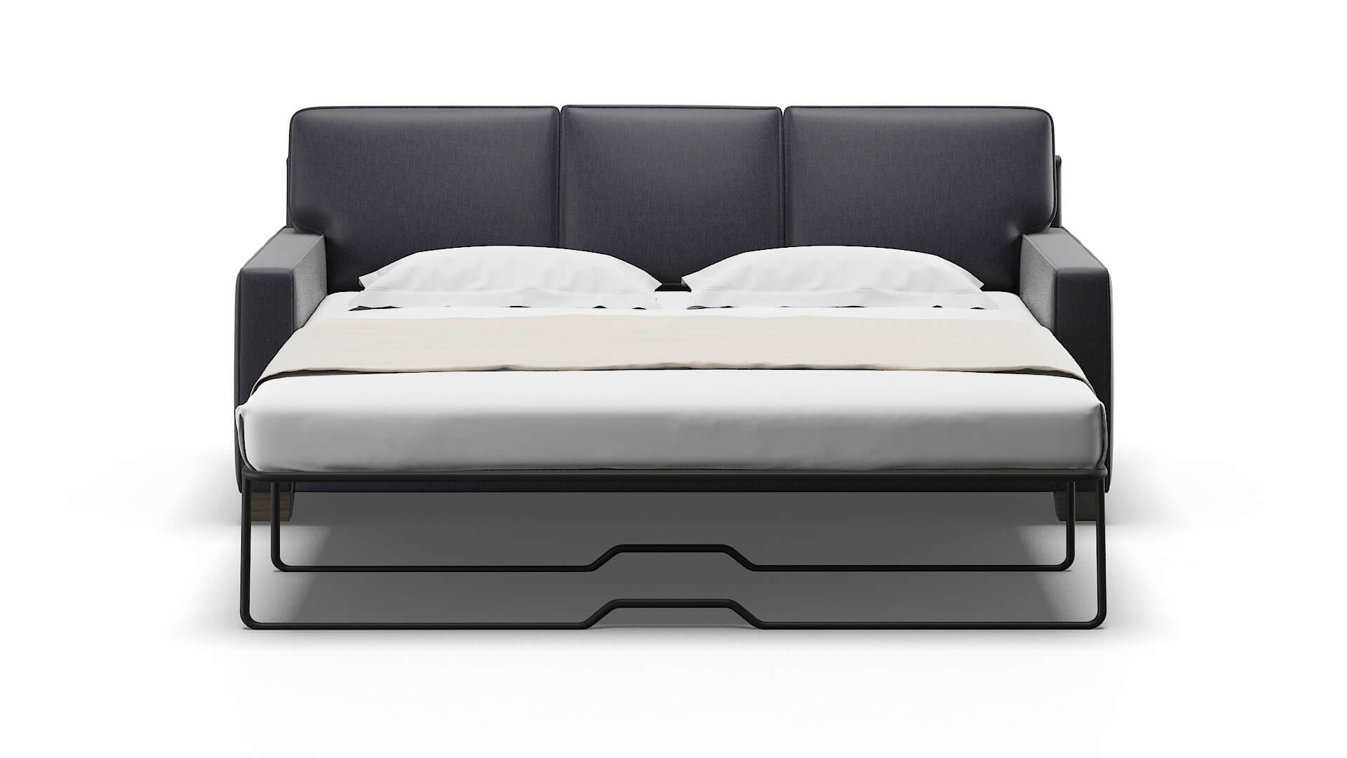 Chicago Sasha Navy Sofa Sleeper Espresso legs 1