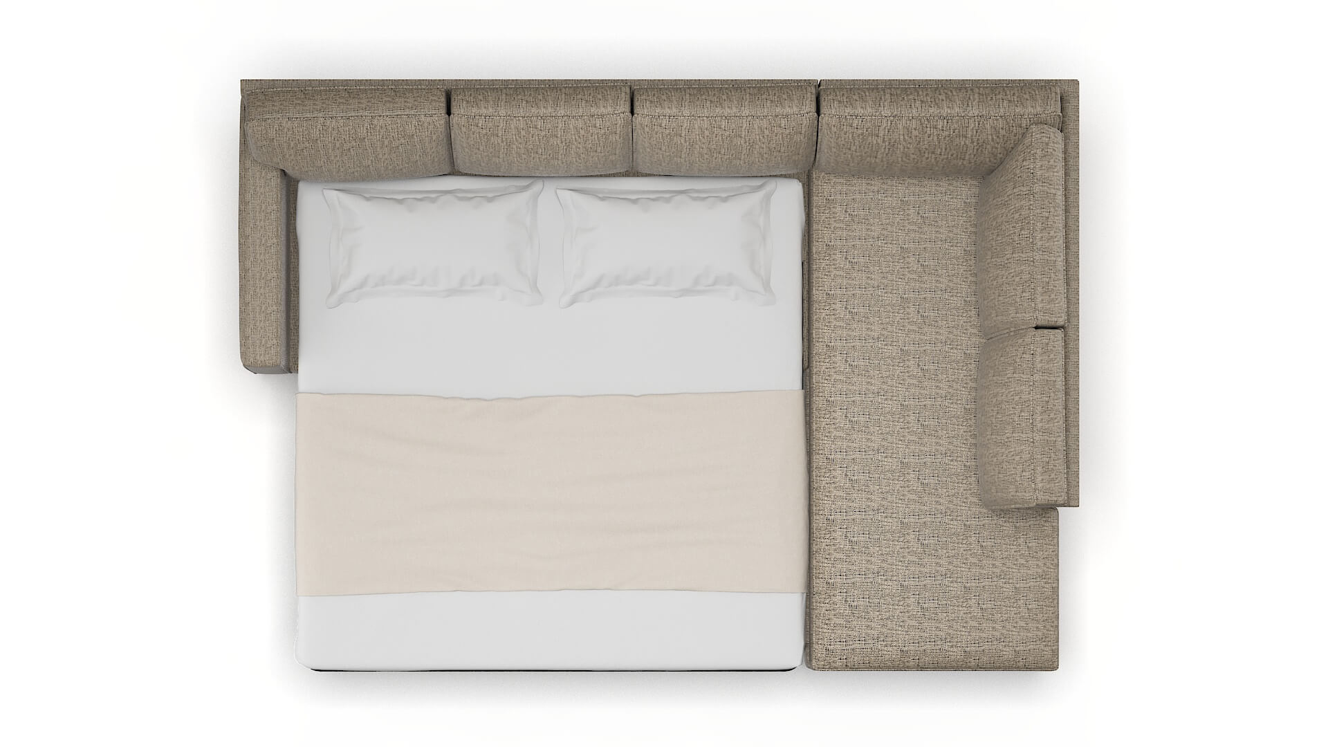 Chicago Solifestyle 51 Panel Sleeper Espresso legs 3