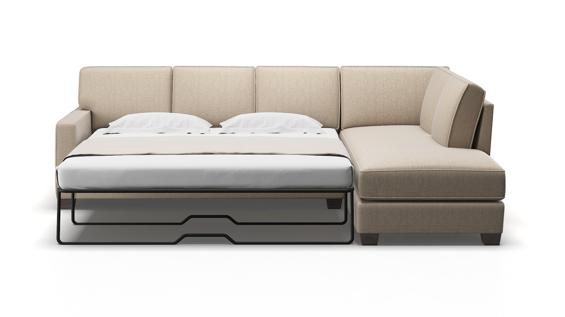 Chicago Sosoftness 74 Panel Sleeper Espresso legs 1