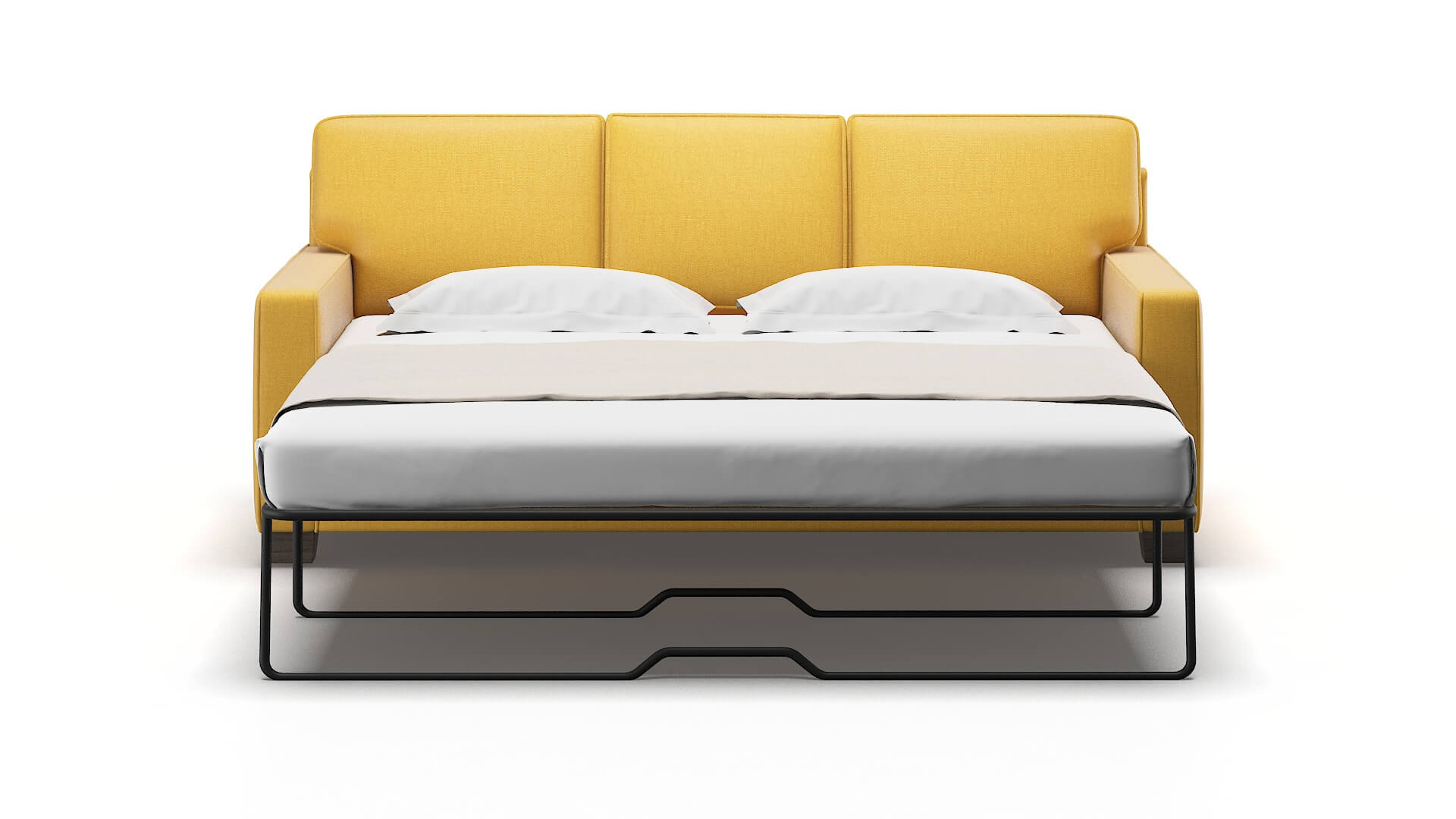 Chicago Tess Turmeric Sofa Sleeper Espresso legs 1