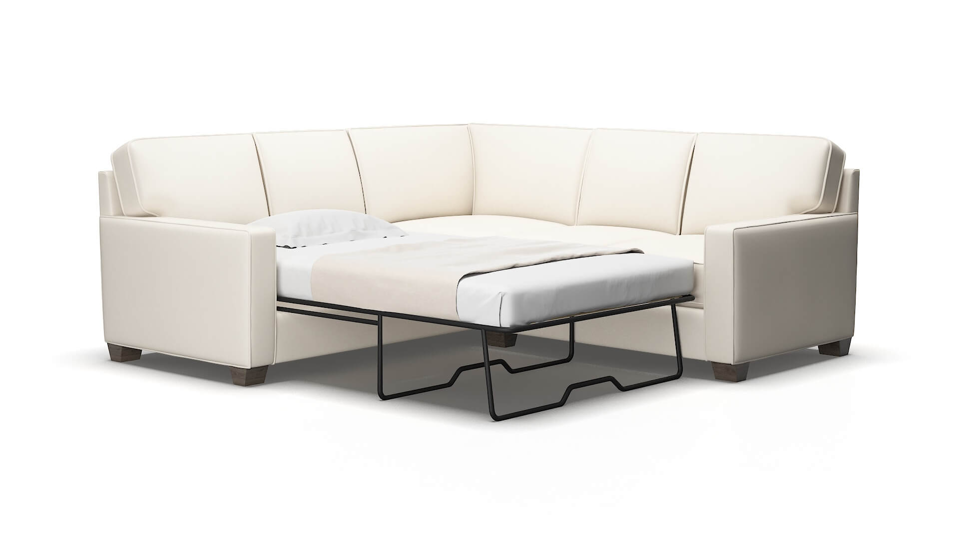 Chicago Urban_d Snow Sectional Sleeper Espresso legs 2