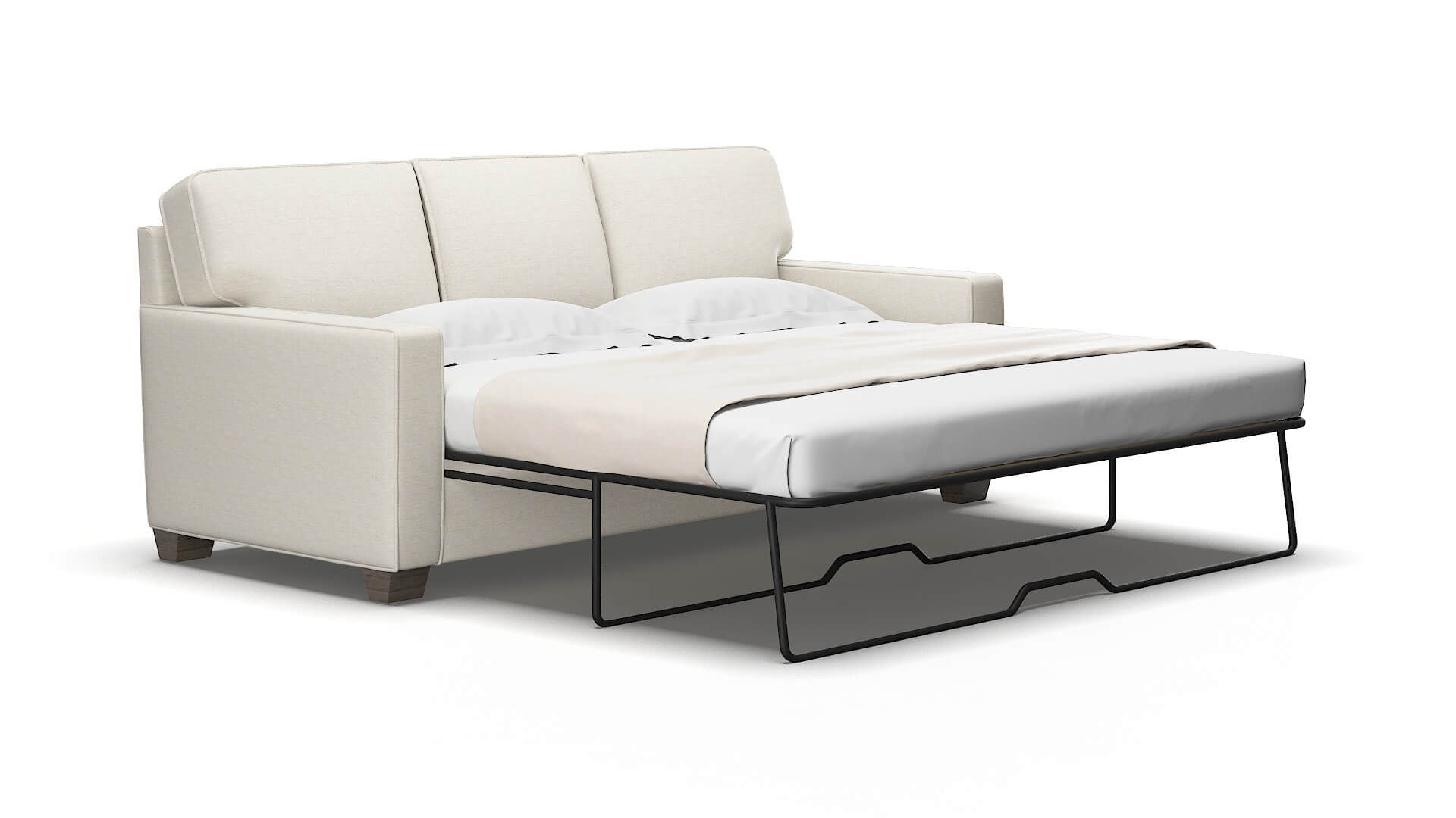 Chicago Venus cream Sofa sleeper Espresso Legs  2