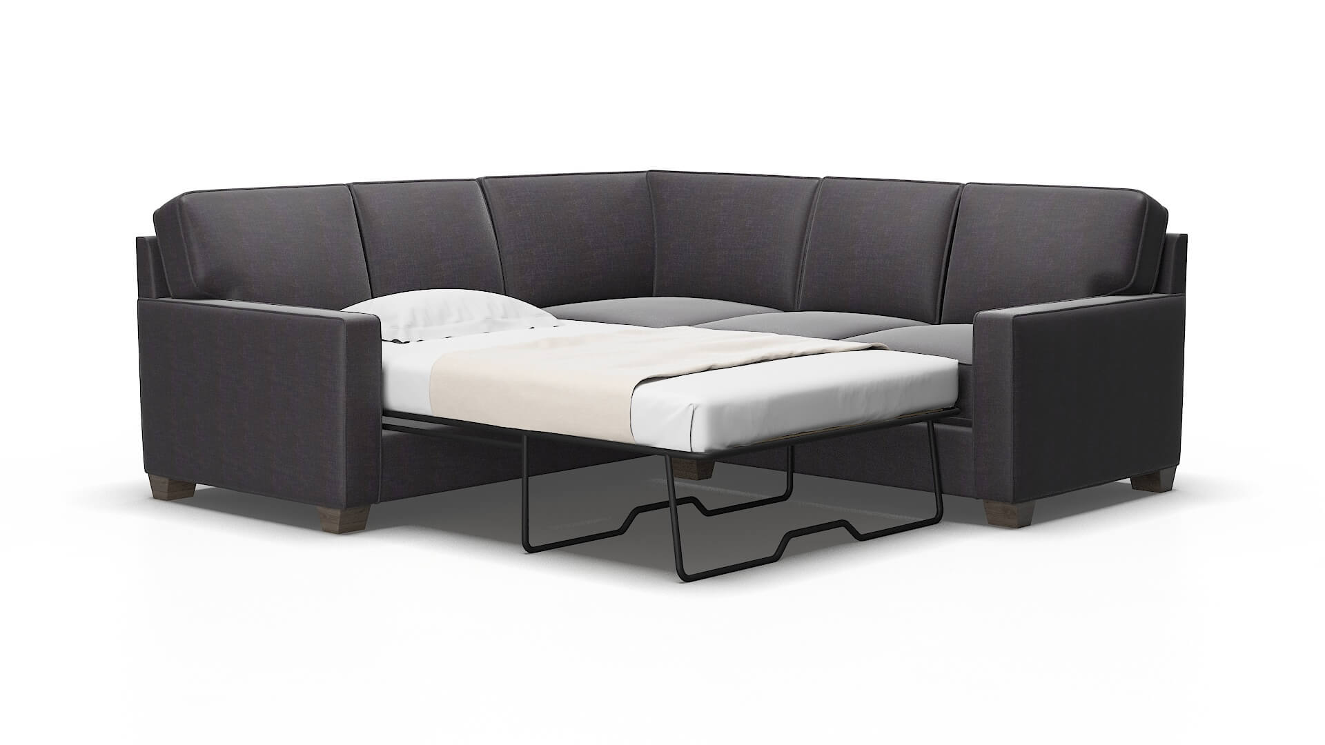 Chicago Venus onyx Sectional sleeper Espresso Legs  2