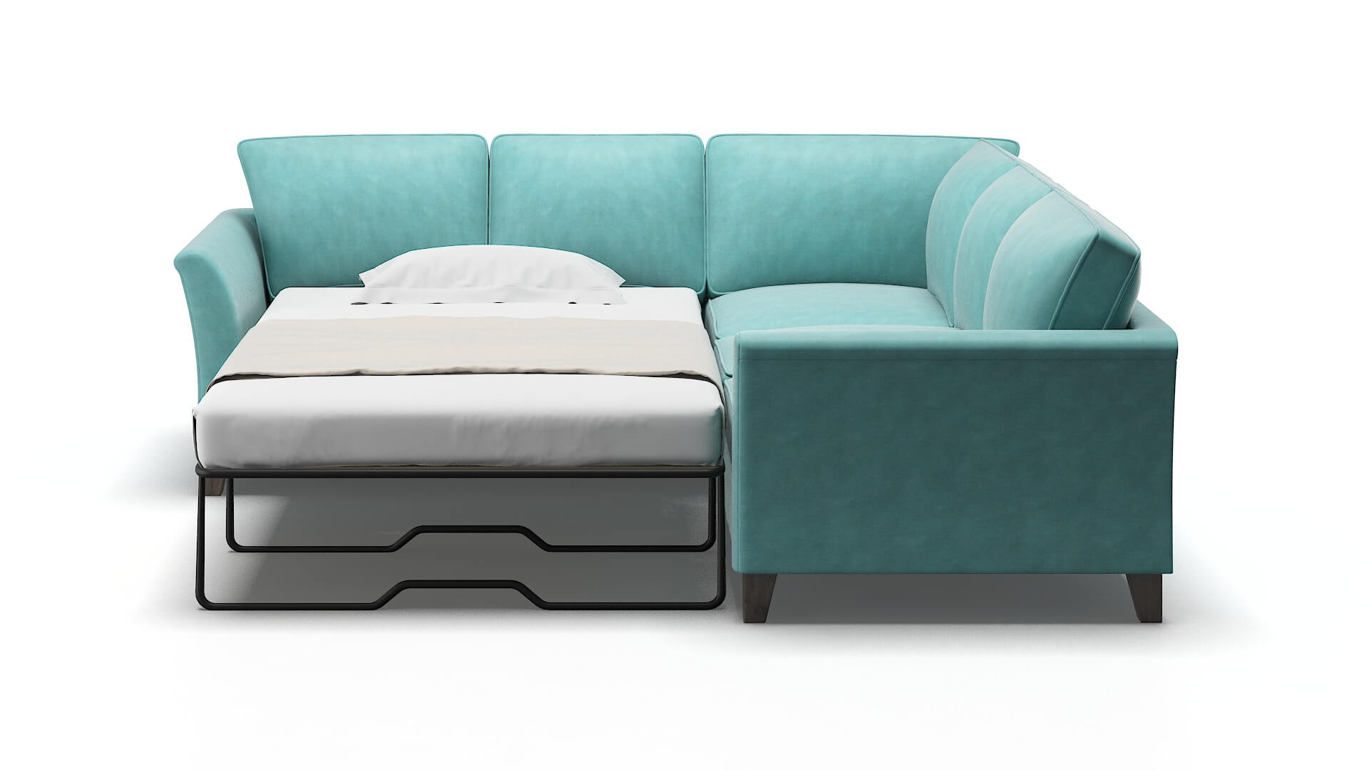 Cologne Avalon_hp Aqua Sectional Sleeper Espresso legs 1