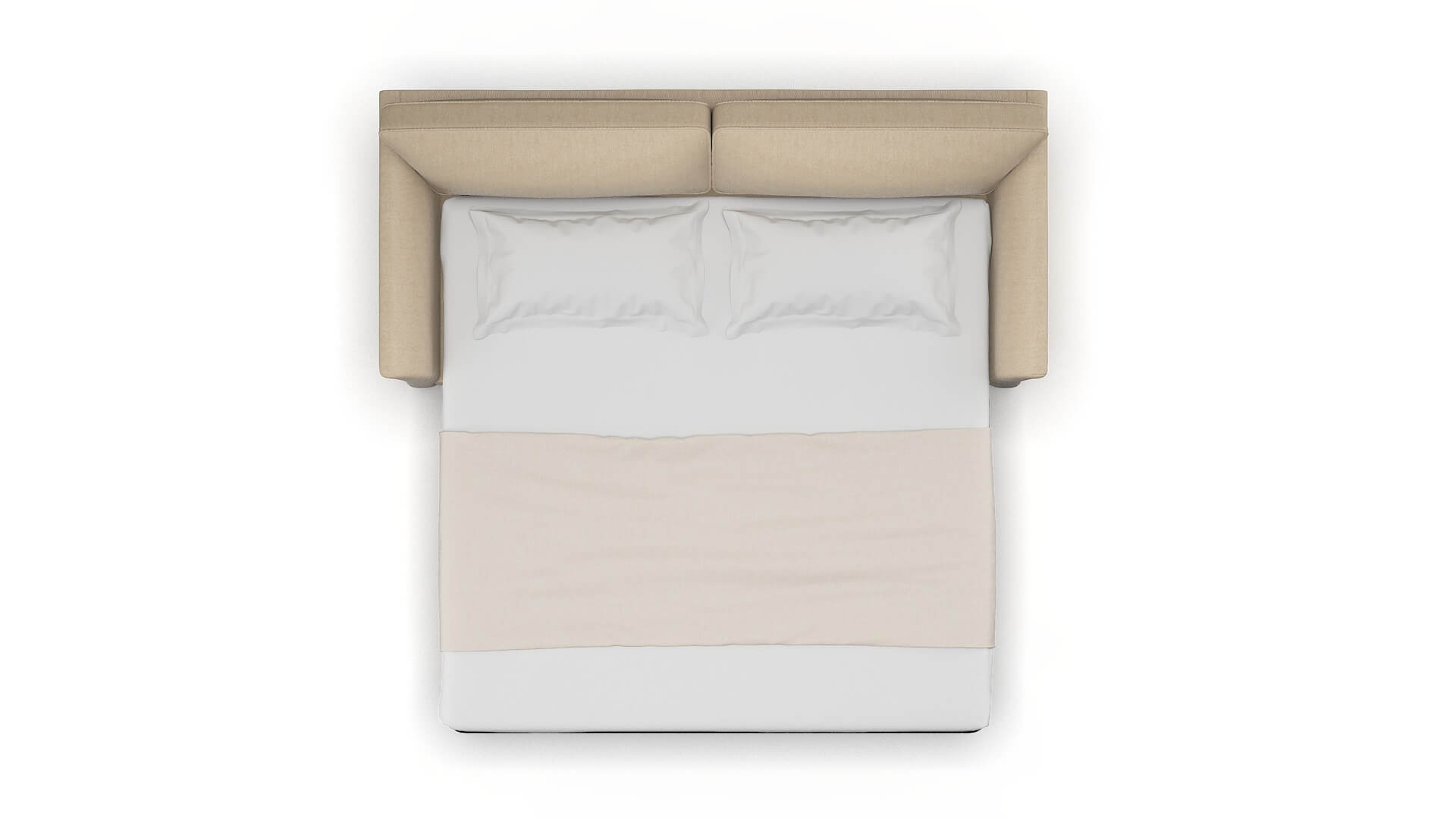 Cologne Avenger Burlap Sofa Sleeper Espresso legs 3