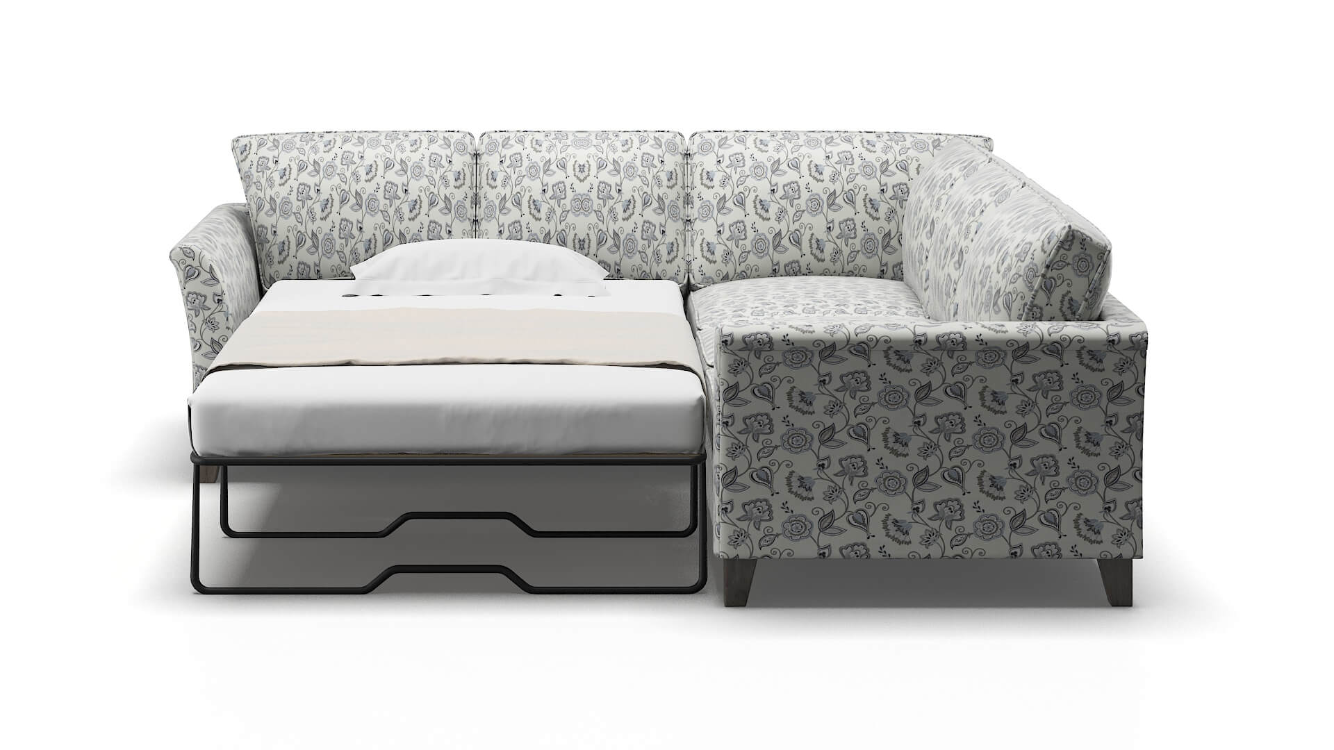 Cologne Avignon Sky Sectional Sleeper Espresso legs 1