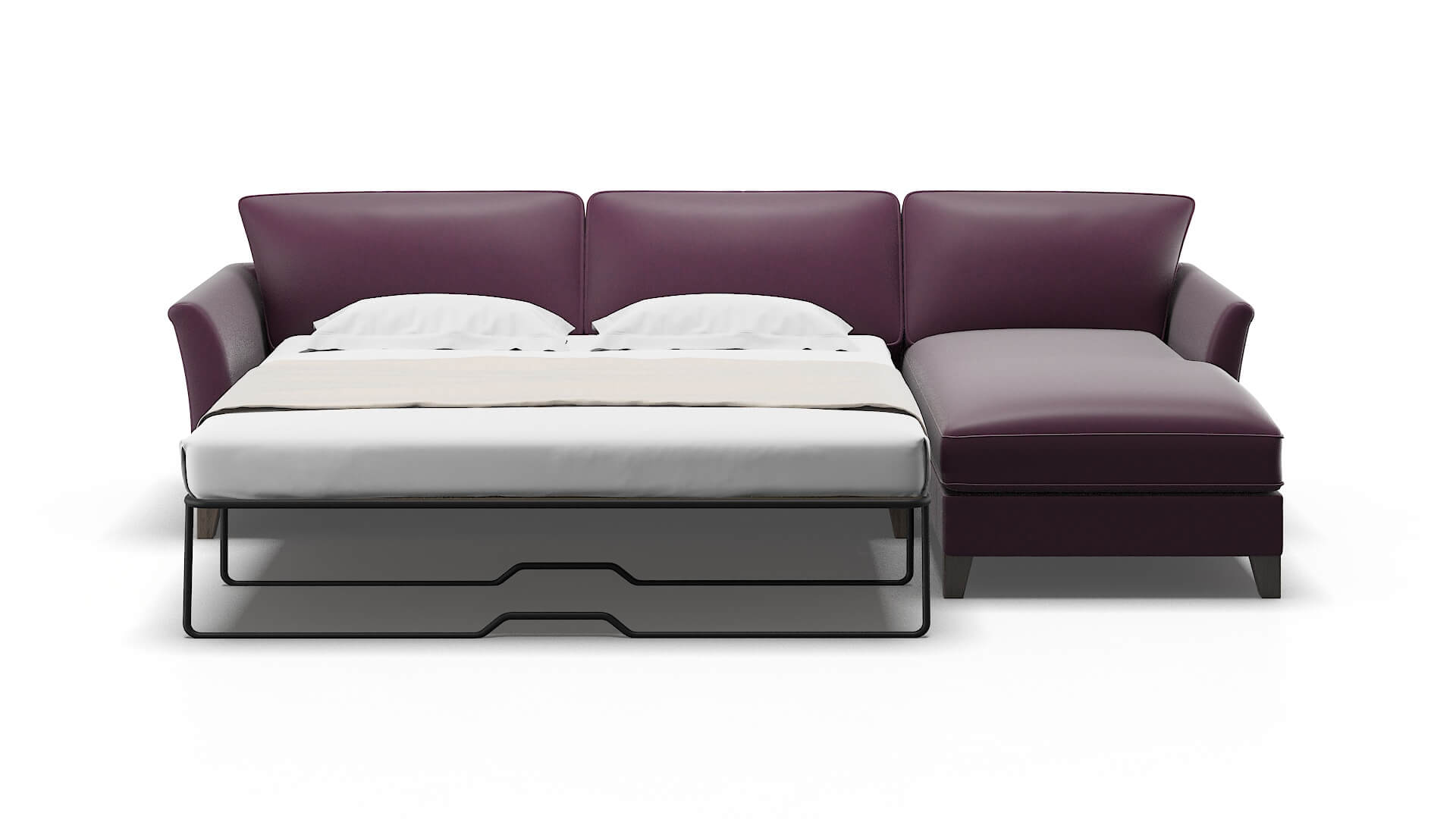 Cologne Bella Aubergine Panel Sleeper Espresso legs 1