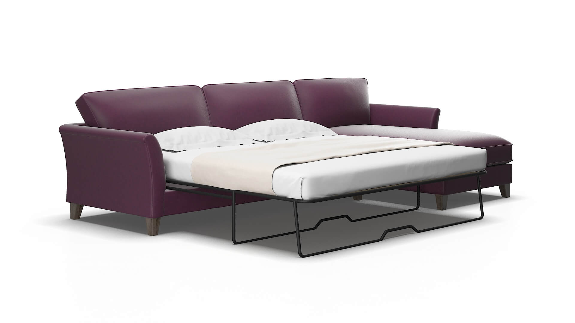 Cologne Bella aubergine Panel sleeper Espresso Legs  2