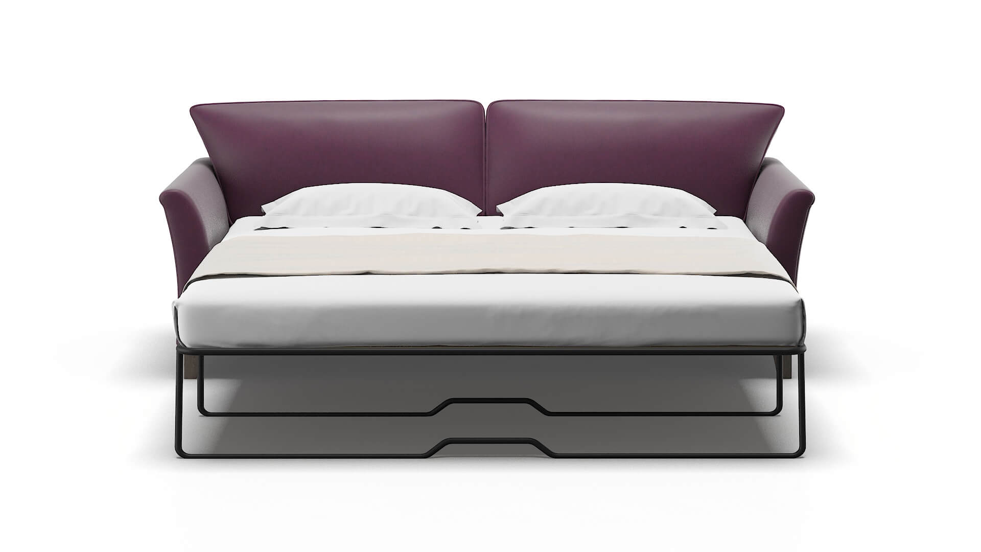 Cologne Bella Aubergine Sofa Sleeper Espresso legs 1