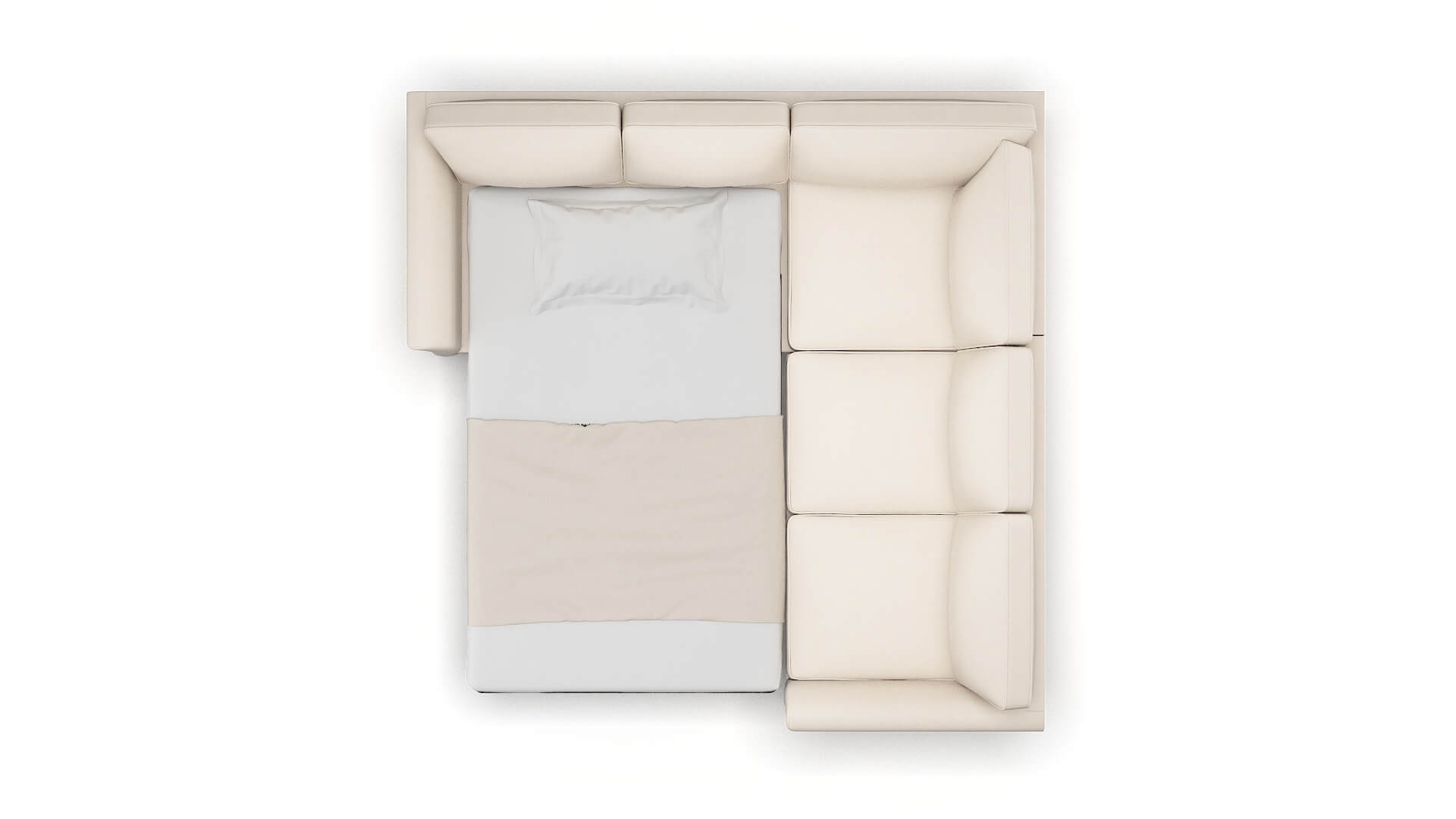 Cologne Bella Buckwheat Sectional Sleeper Espresso legs 3