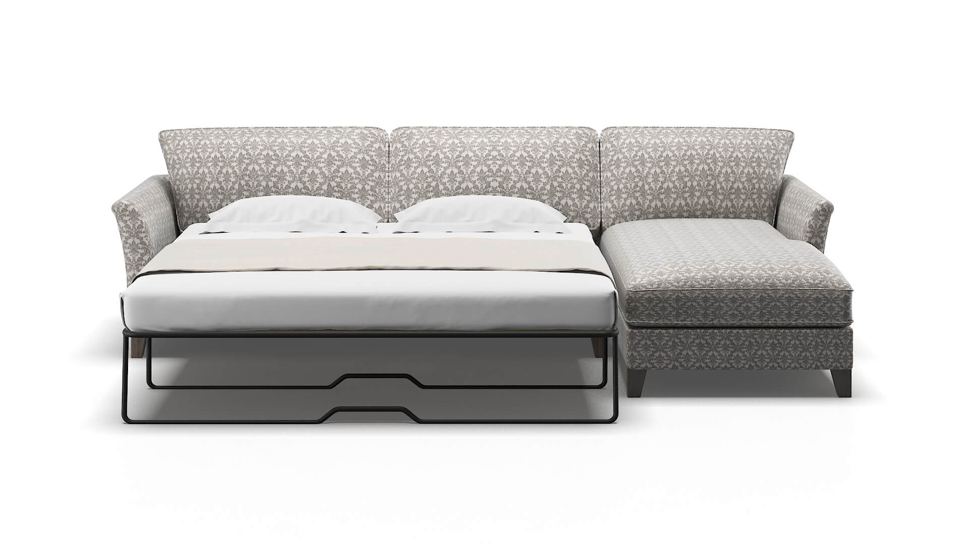 Cologne Bergamo Dove Panel Sleeper Espresso legs 1