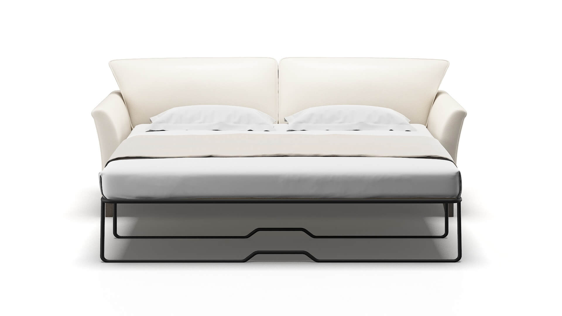 Cologne Blanche Milky Sofa Sleeper Espresso legs 1